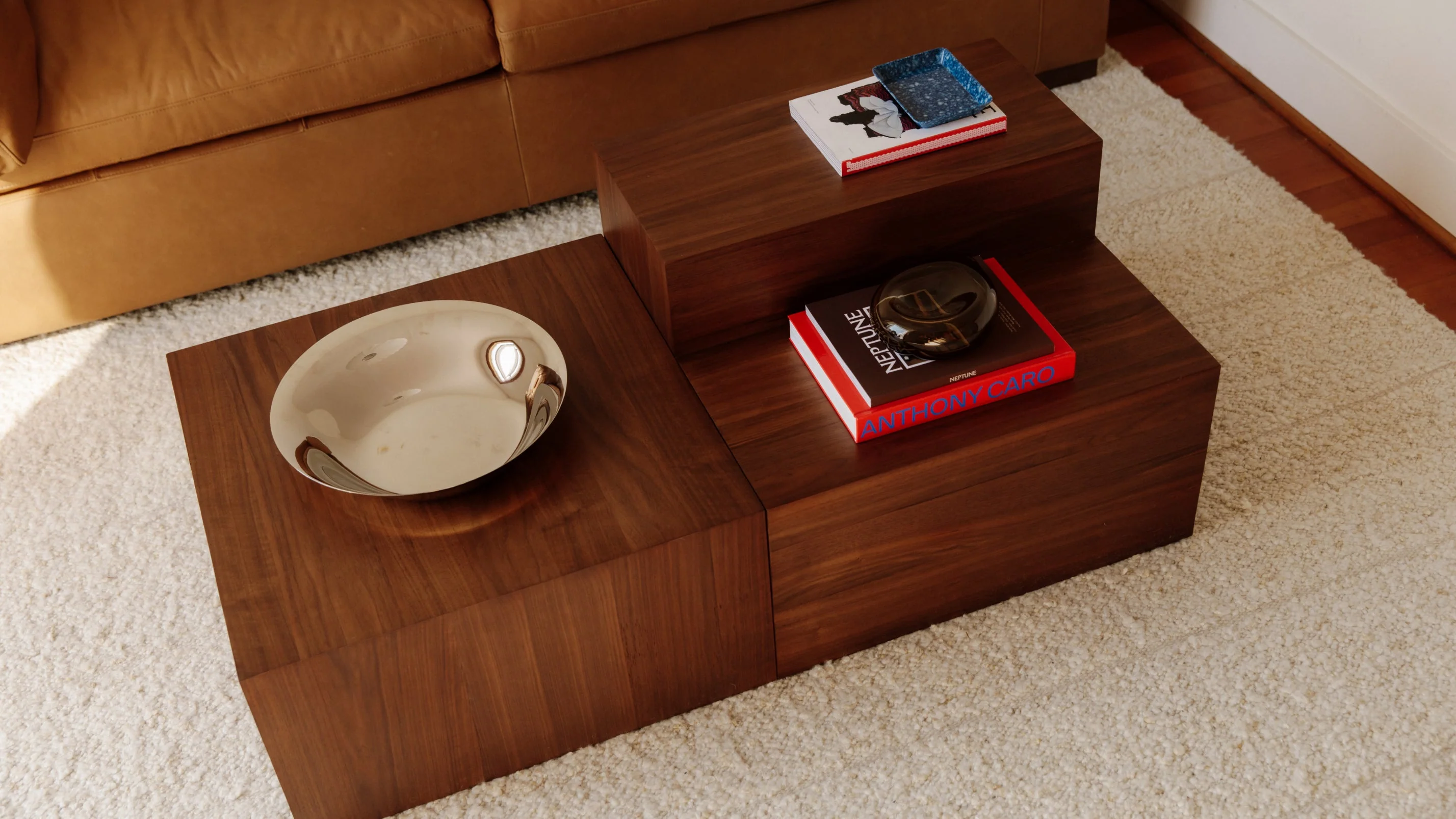 Align Coffee Table, Tiered, Walnut - Image 4