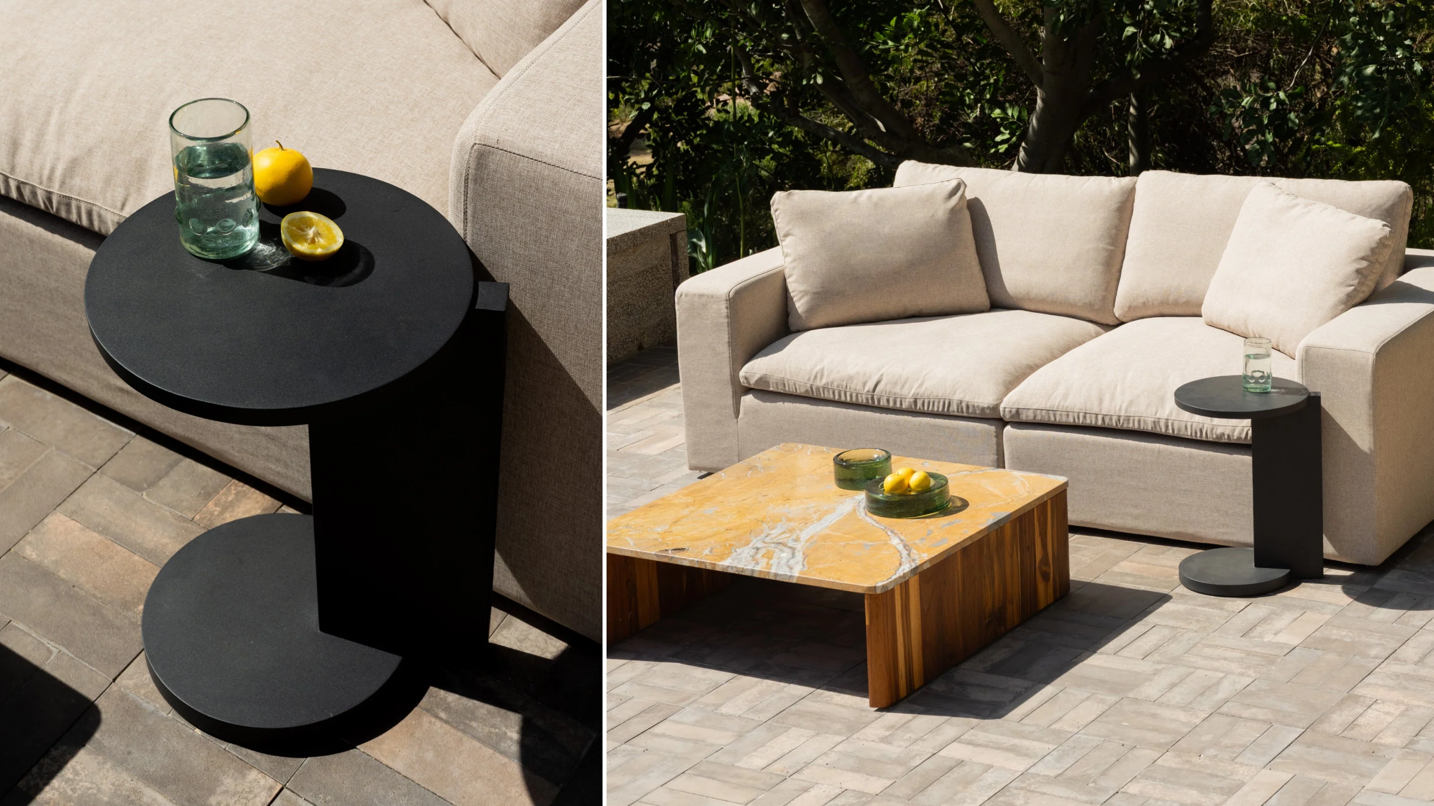 By Your Side Outdoor Table, Black Metal - Image 4
