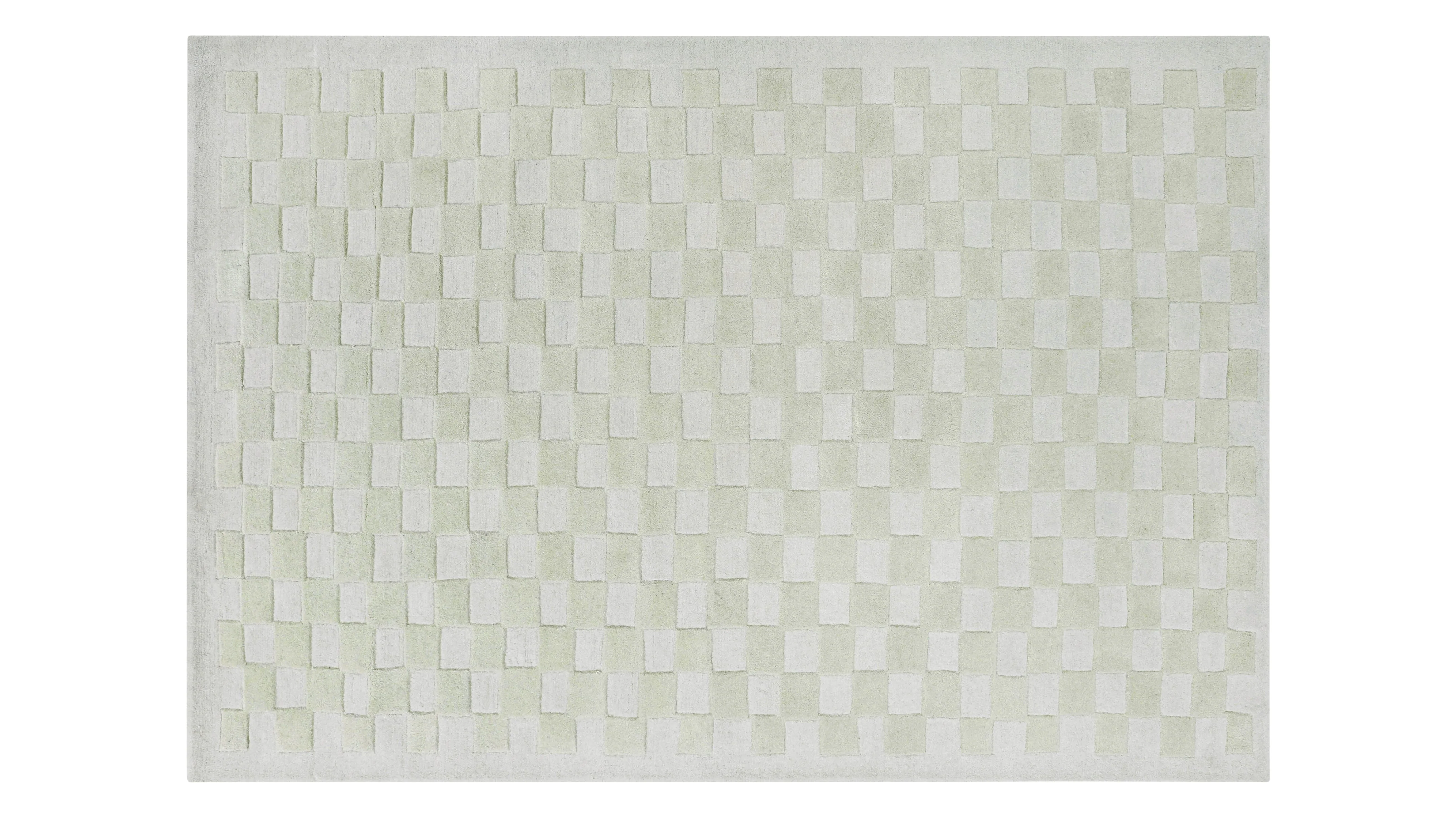 Checkers Rug x Scott Sueme, 5x7, Aloe - Image 2