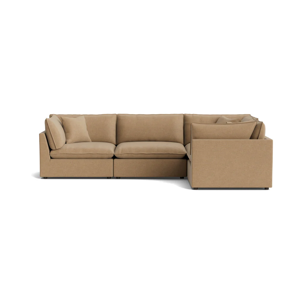Chill Time 4-Piece Modular Sectional Closed, Hazelnut