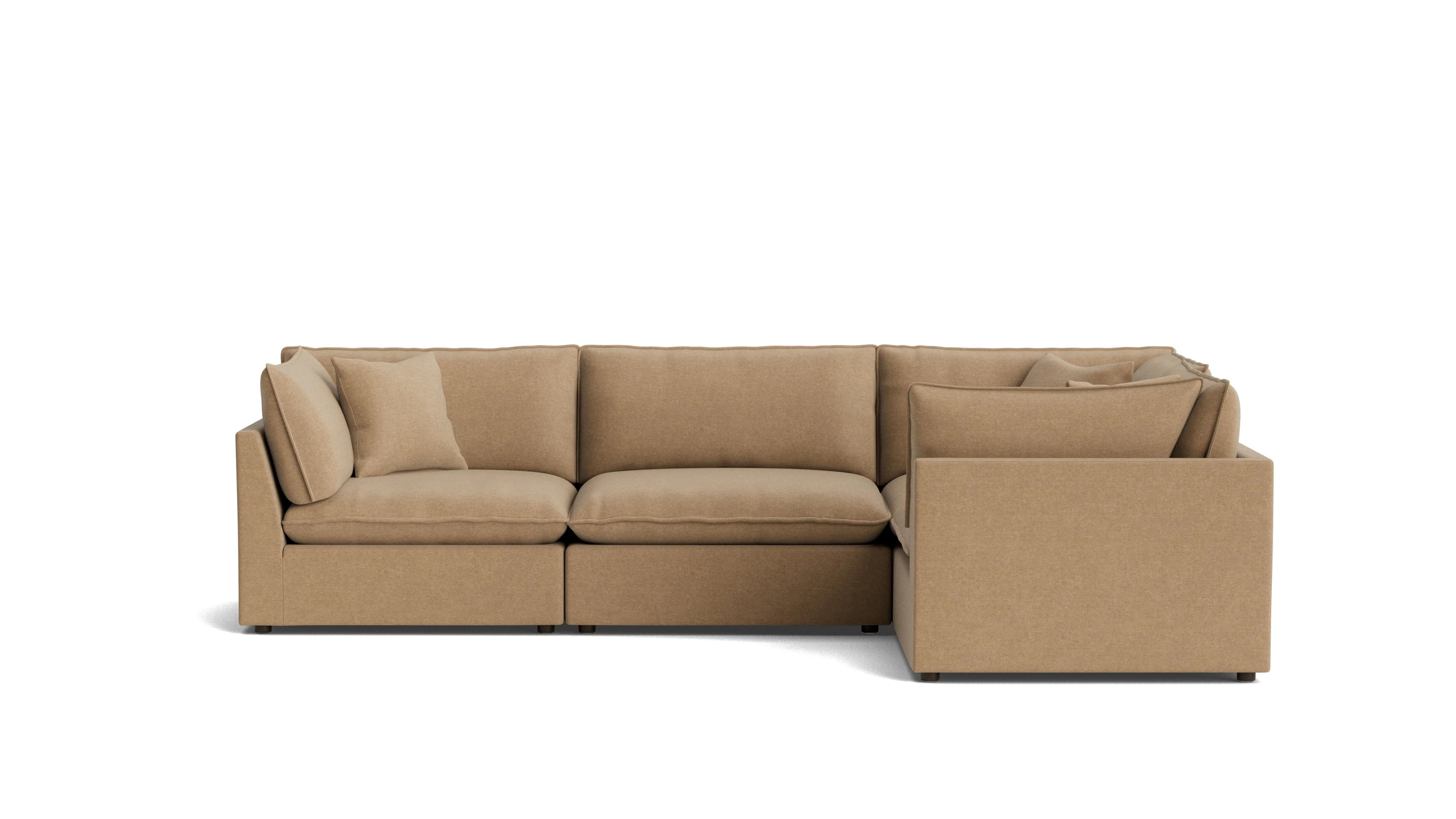 Chill Time 4-Piece Modular Sectional Closed, Hazelnut - Image 2