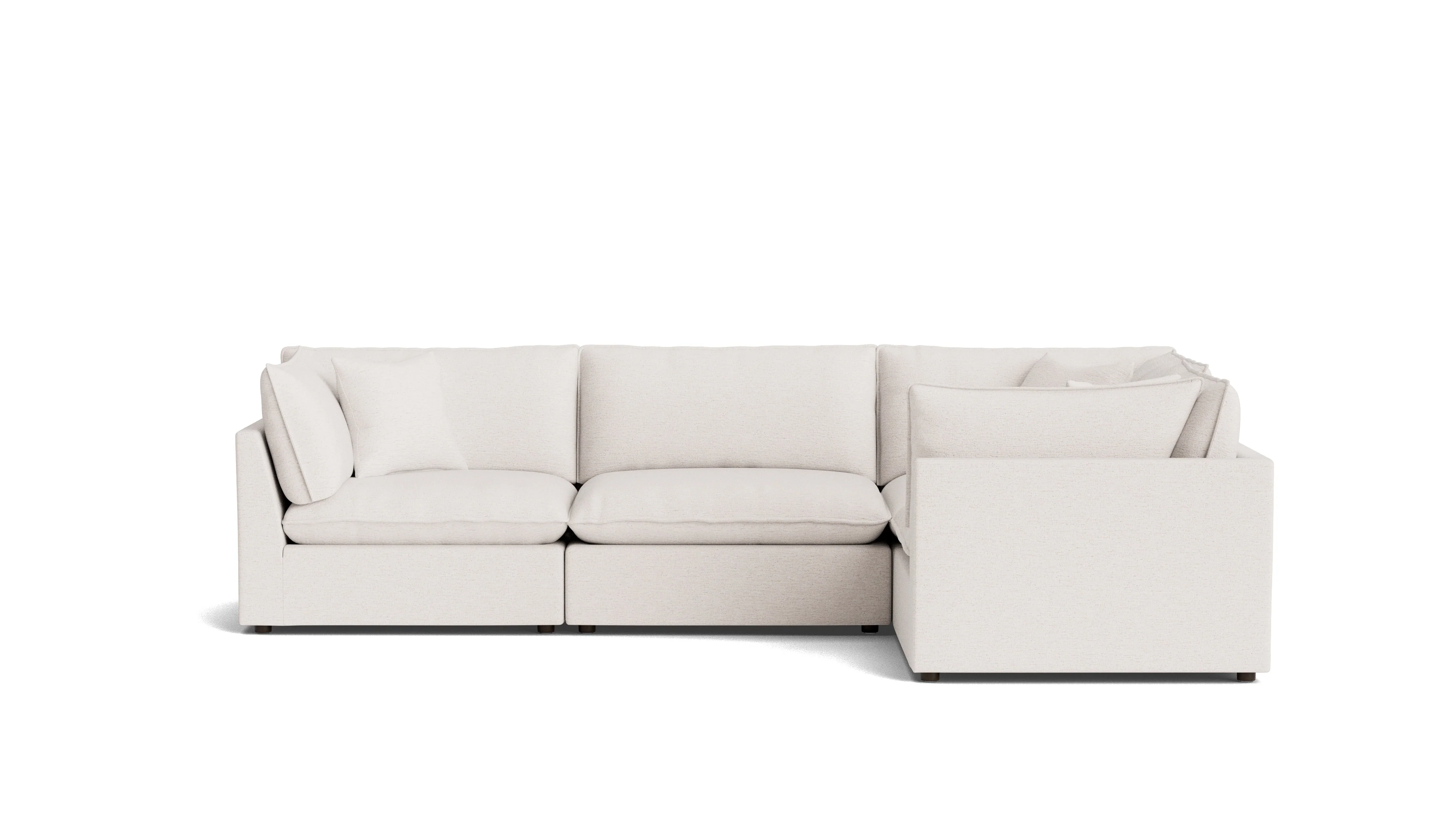 Chill Time 4-Piece Modular Sectional Closed, Nomad Snow - Image 2