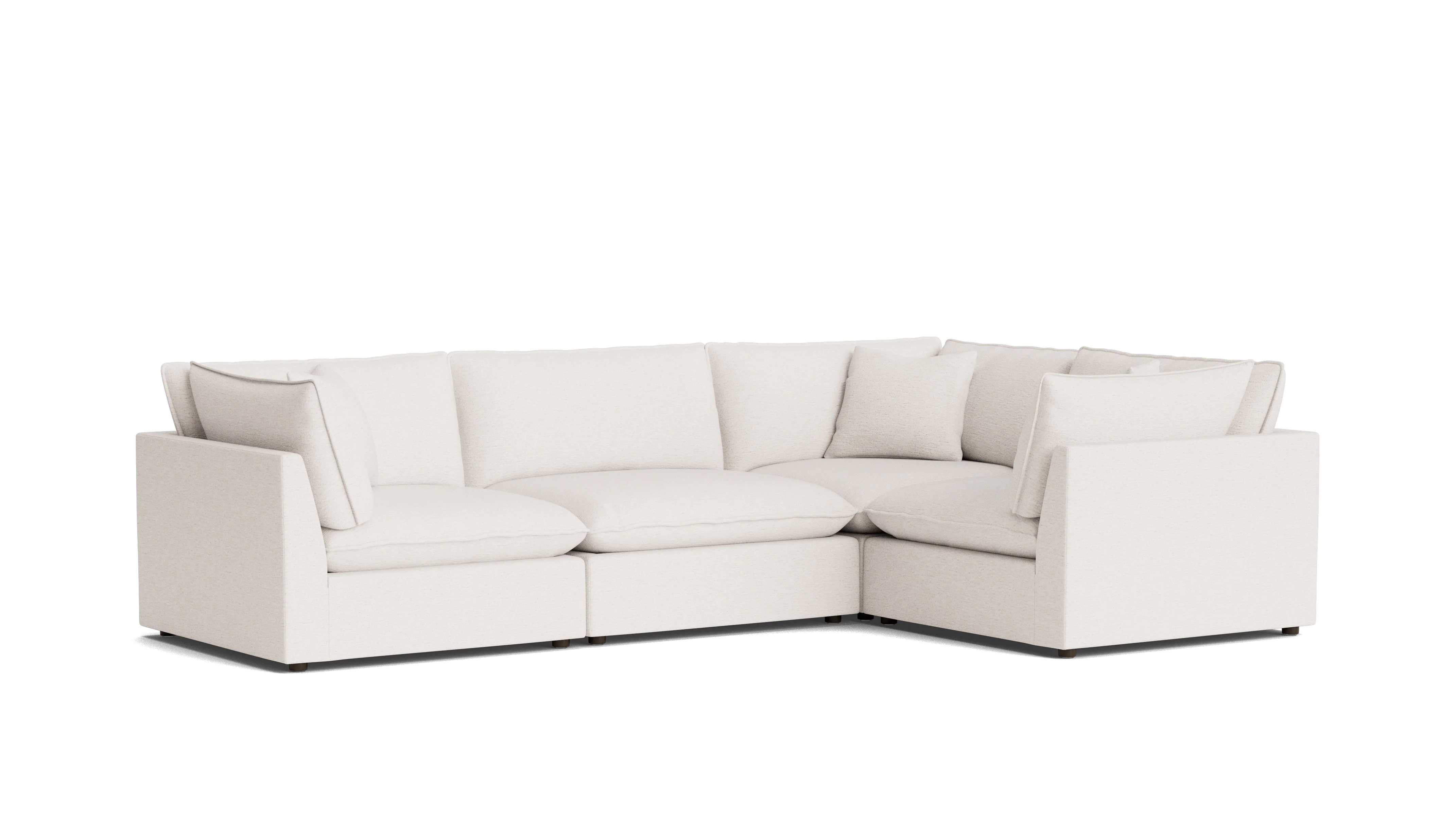 Chill Time 4-Piece Modular Sectional Closed, Nomad Snow - Image 3