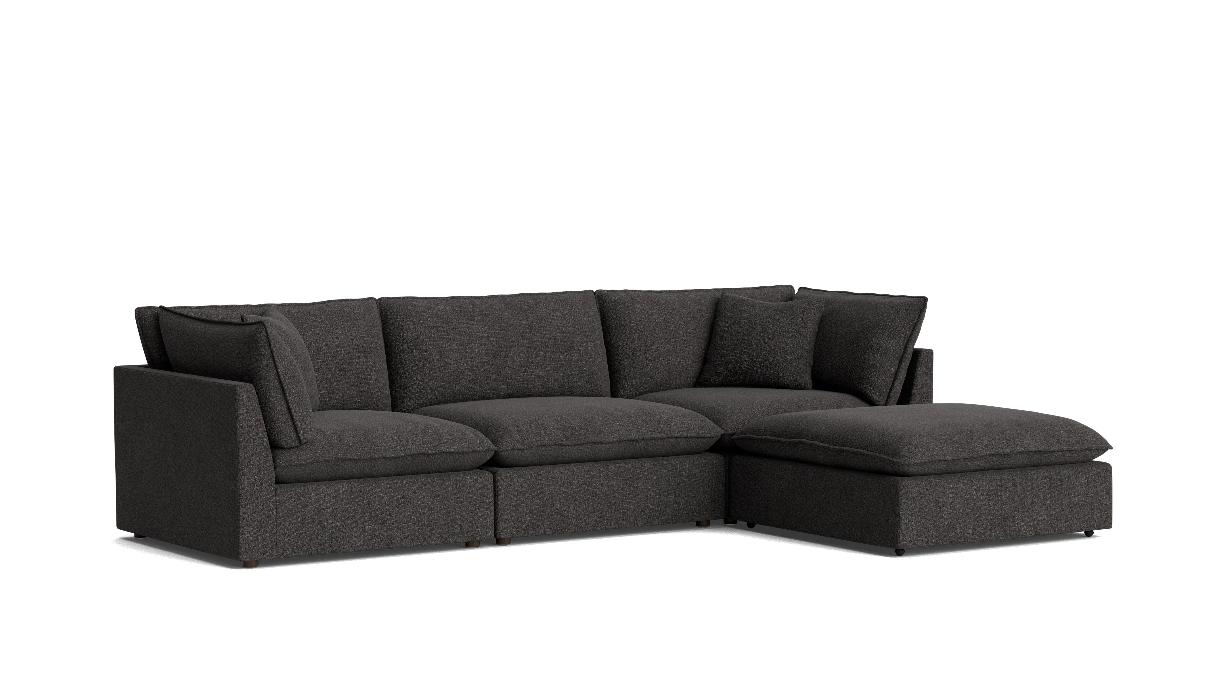 Chill Time 4-Piece Modular Sectional, Dark Shadow - Image 3
