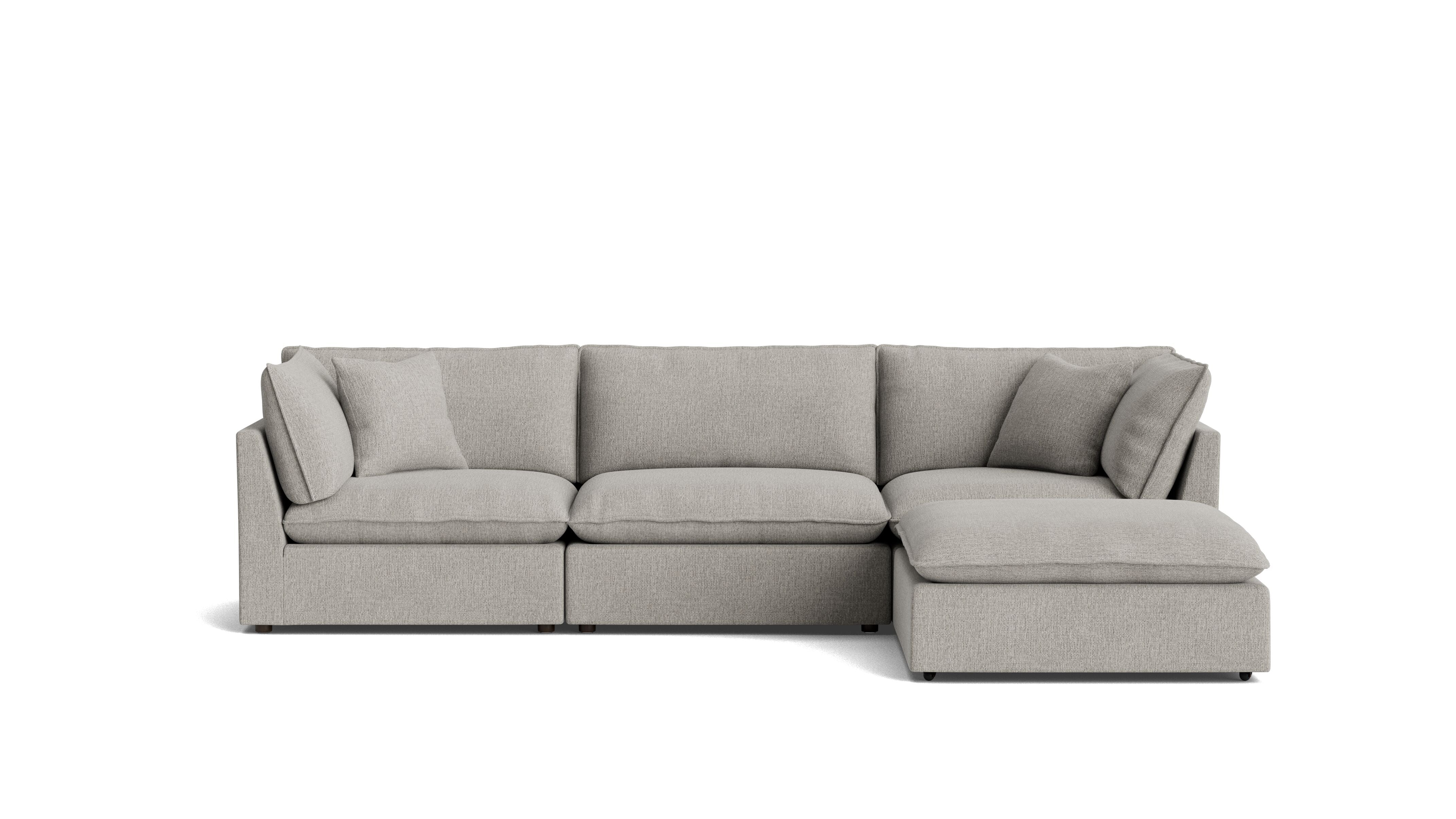 Chill Time 4-Piece Modular Sectional, Heather - Image 2