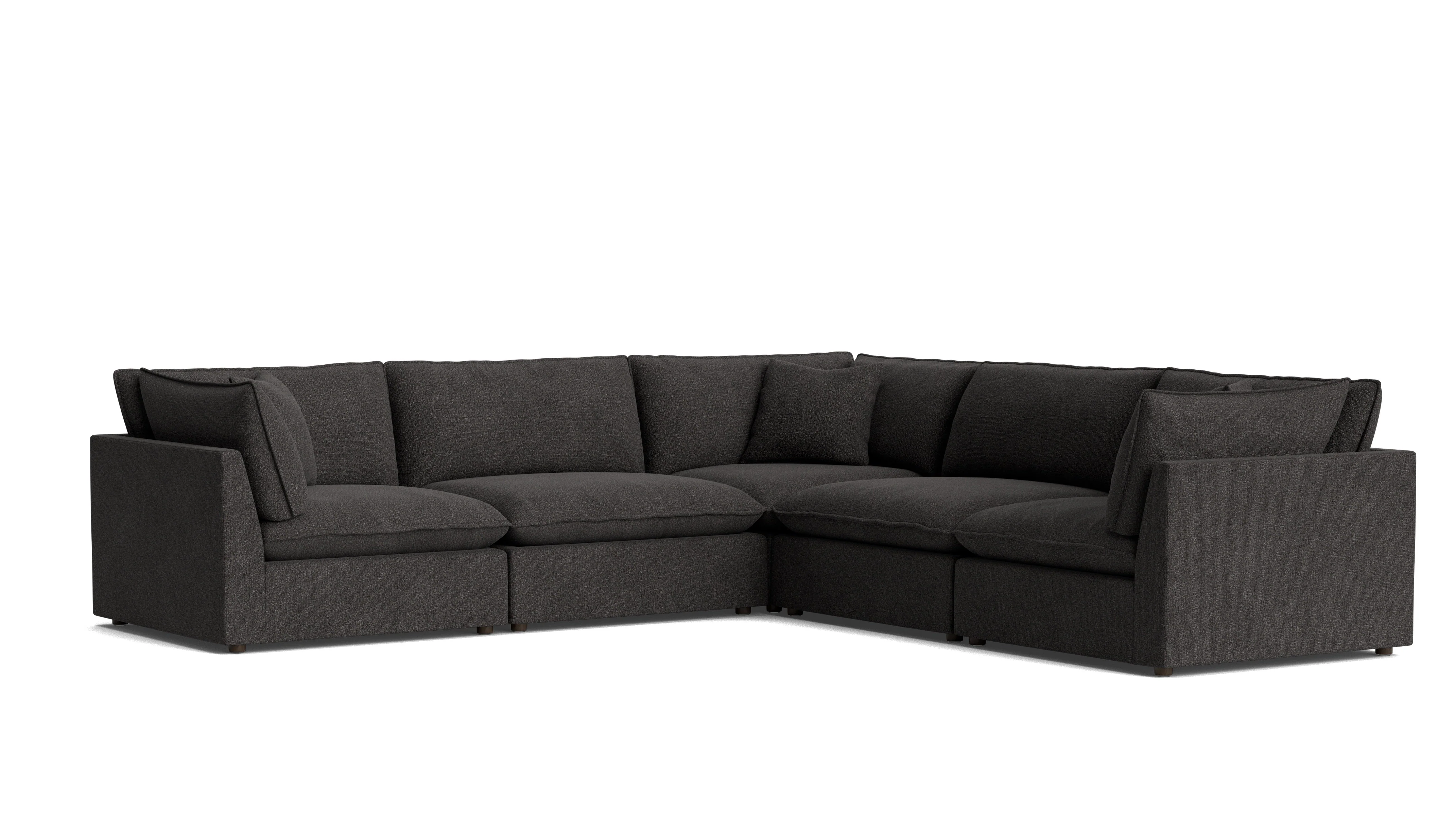 Chill Time 5-Piece Modular Sectional Closed, Dark Shadow - Image 3