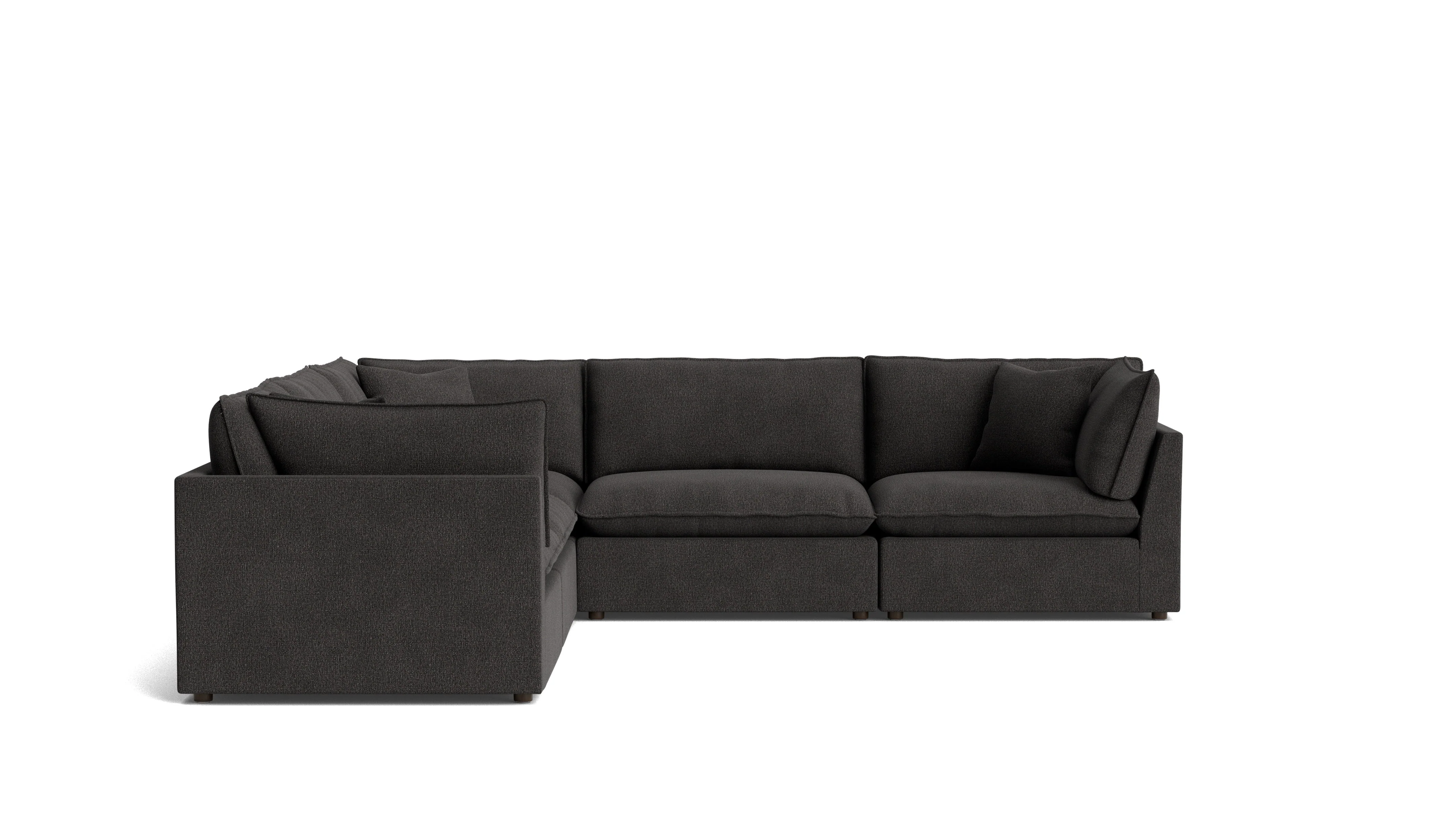 Chill Time 5-Piece Modular Sectional Closed, Dark Shadow - Image 4