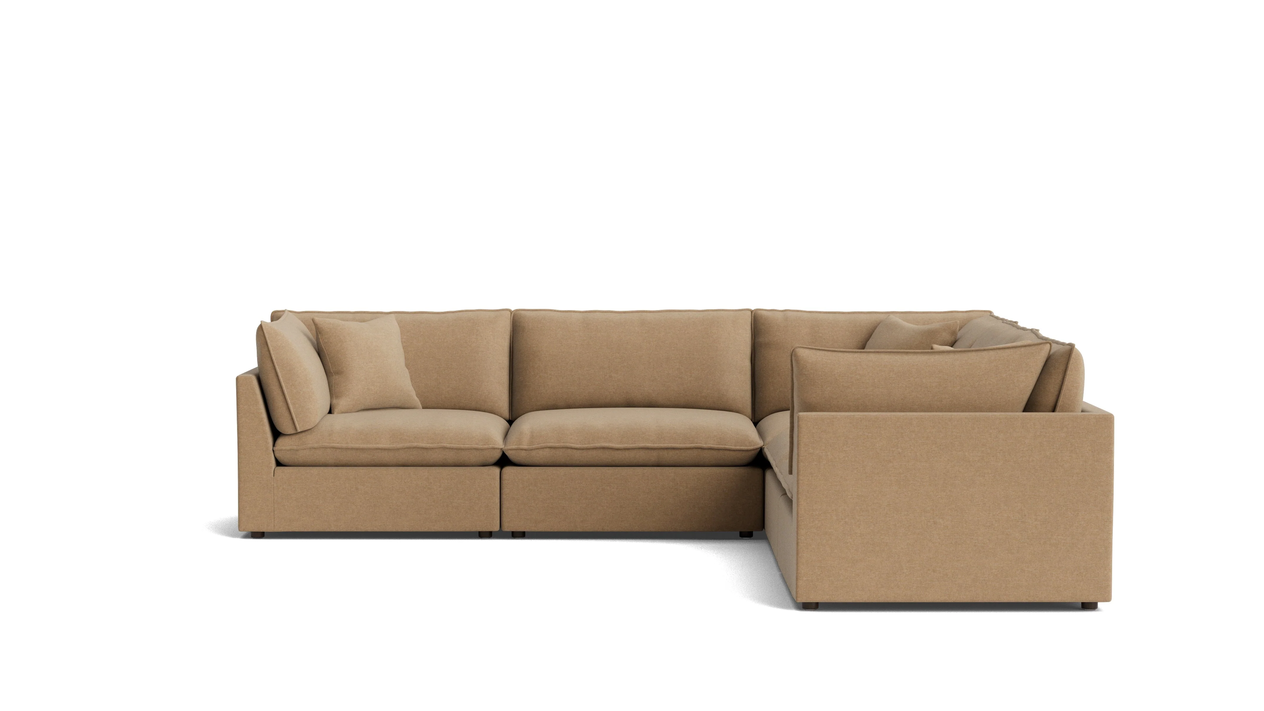 Chill Time 5-Piece Modular Sectional Closed, Hazelnut - Image 2