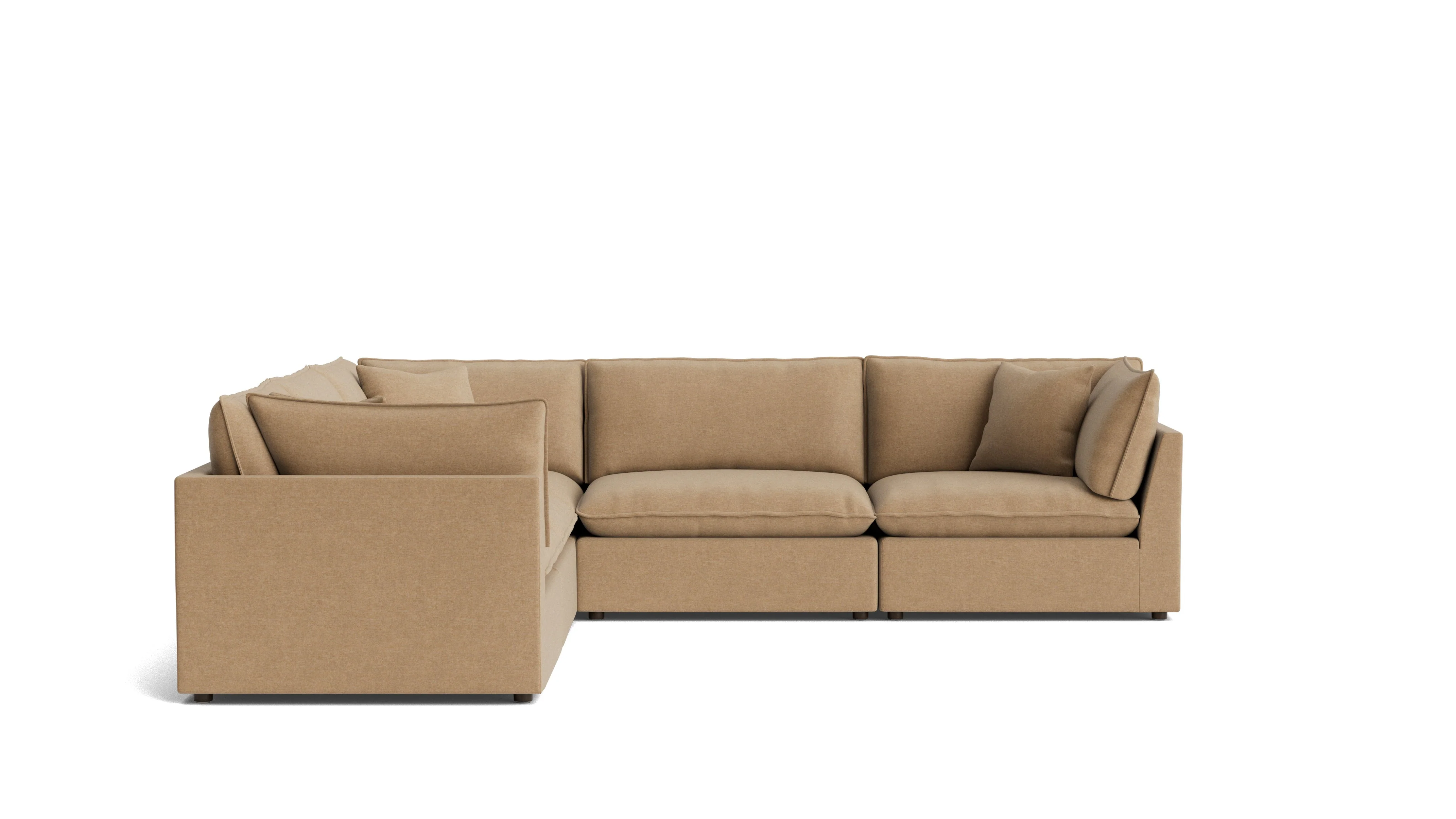 Chill Time 5-Piece Modular Sectional Closed, Hazelnut - Image 4