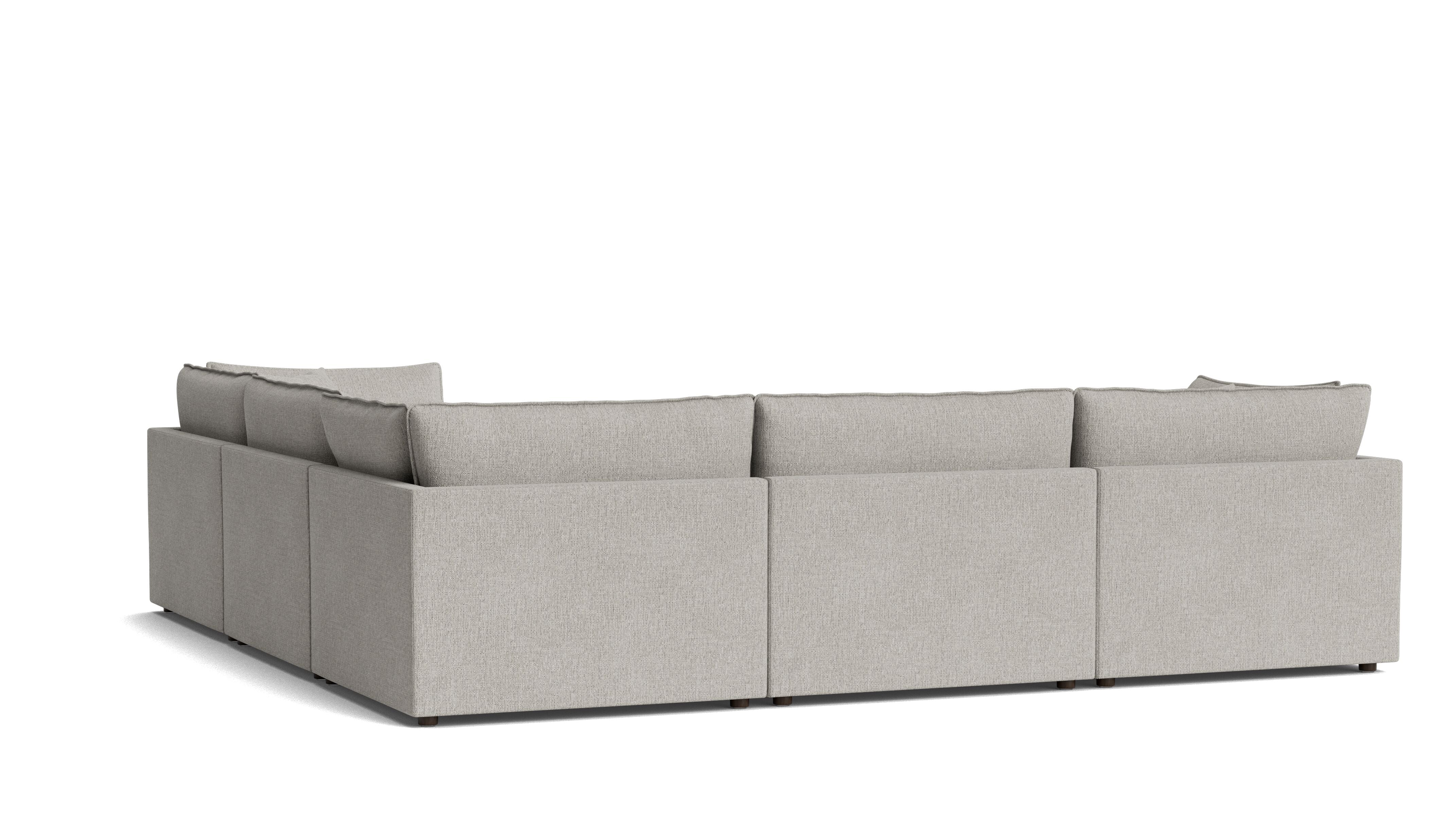 Chill Time 5-Piece Modular Sectional Closed, Heather - Image 5