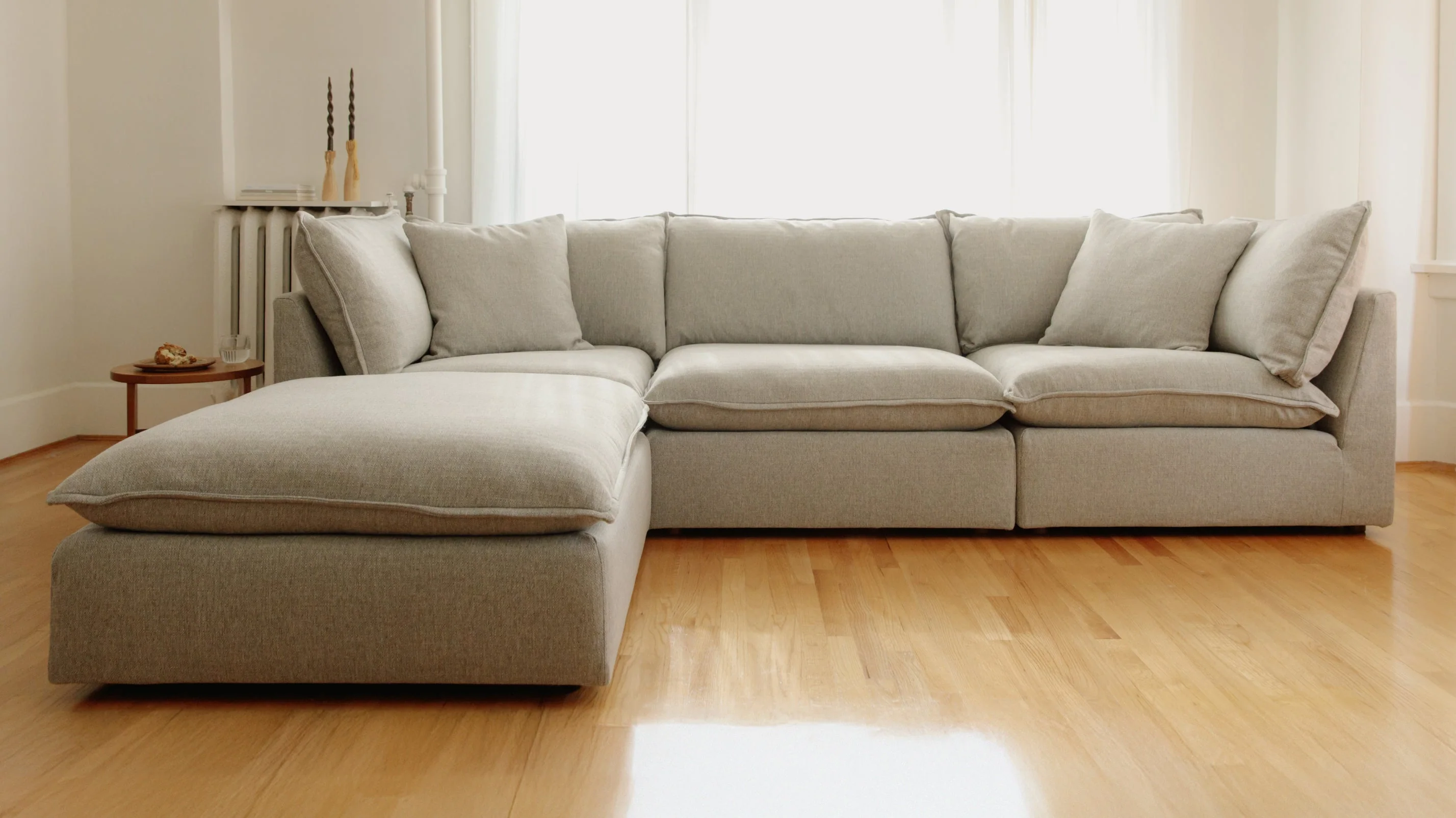 Chill Time 5-Piece Modular Sectional Closed, Heather - Image 7