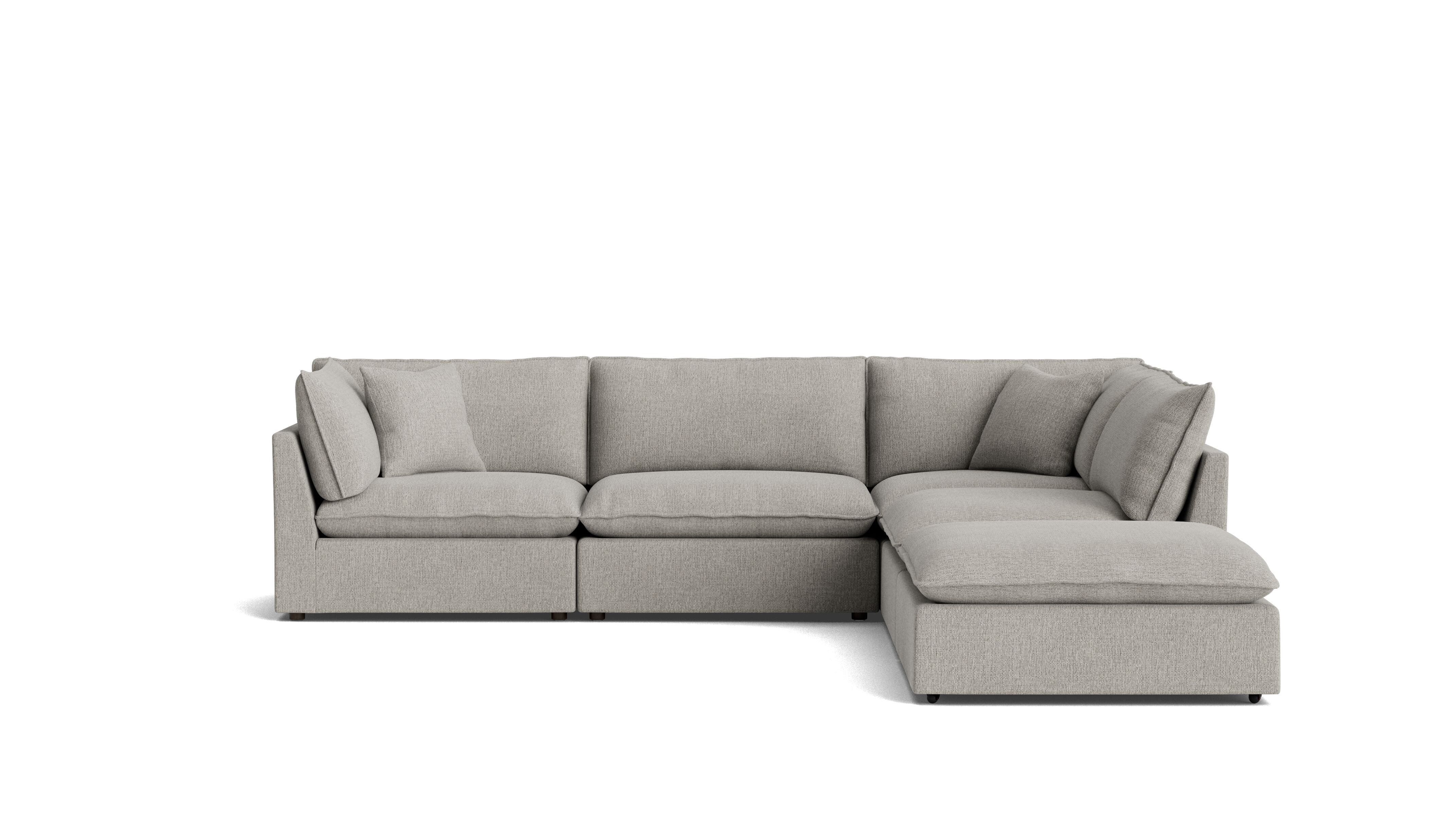 Chill Time 5-Piece Modular Sectional, Heather - Image 2