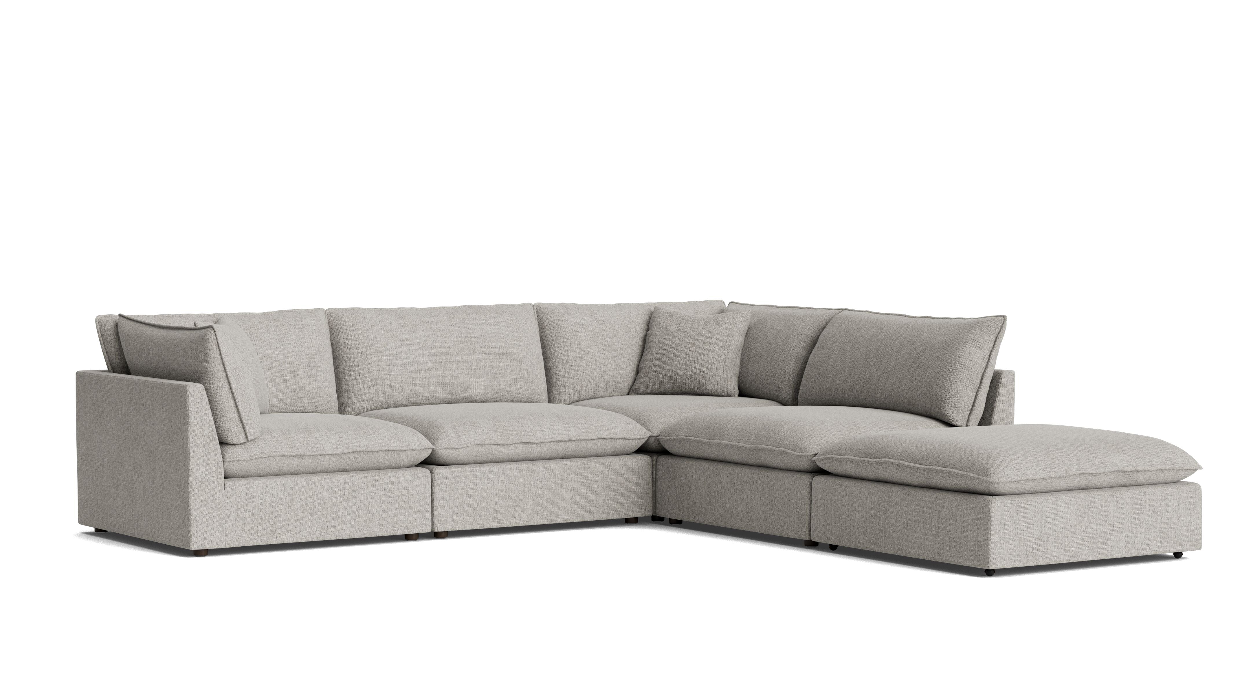 Chill Time 5-Piece Modular Sectional, Heather - Image 5