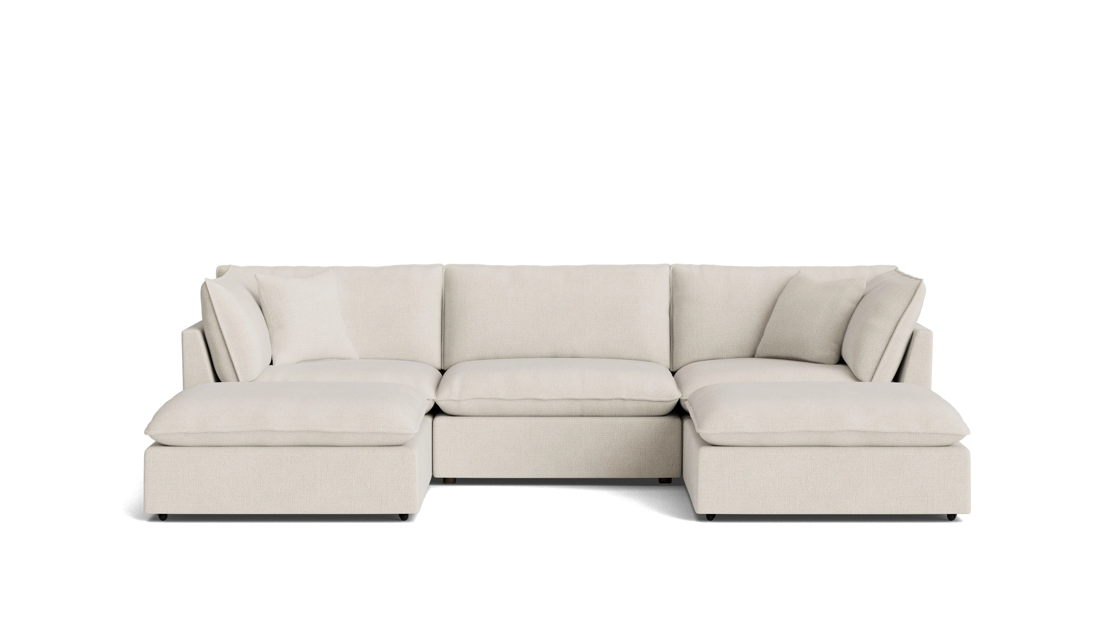 Chill Time 5-Piece Modular U-Shaped Sectional, Birch - Image 2