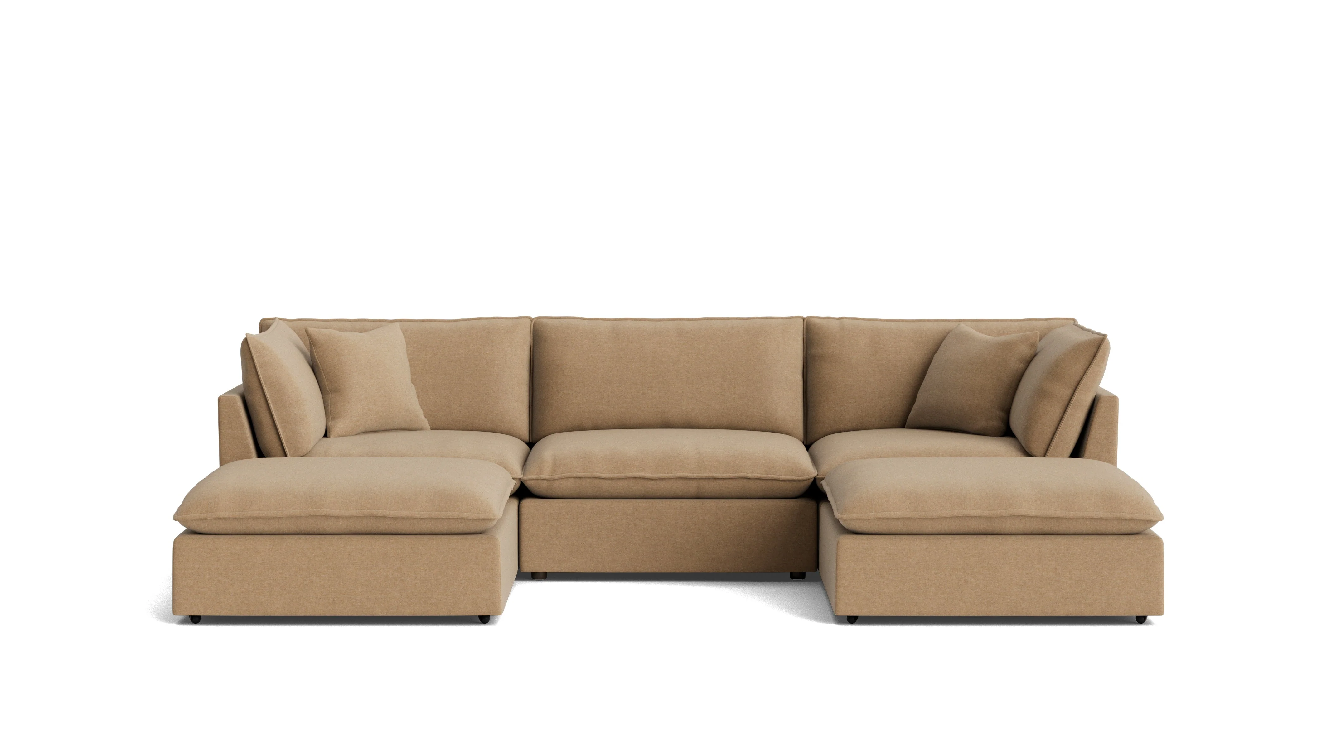 Chill Time 5-Piece Modular U-Shaped Sectional, Hazelnut - Image 2