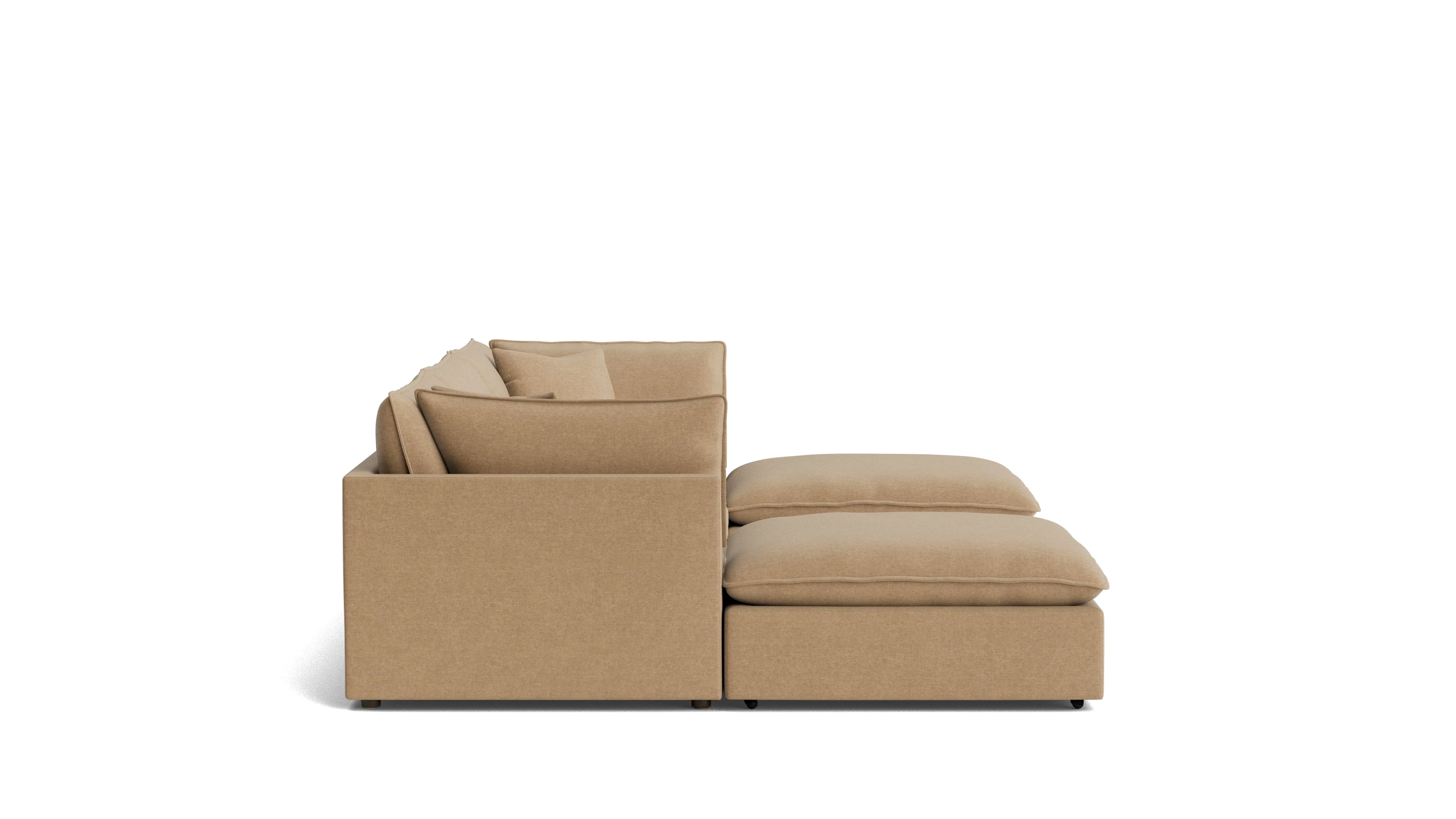 Chill Time 5-Piece Modular U-Shaped Sectional, Hazelnut - Image 4