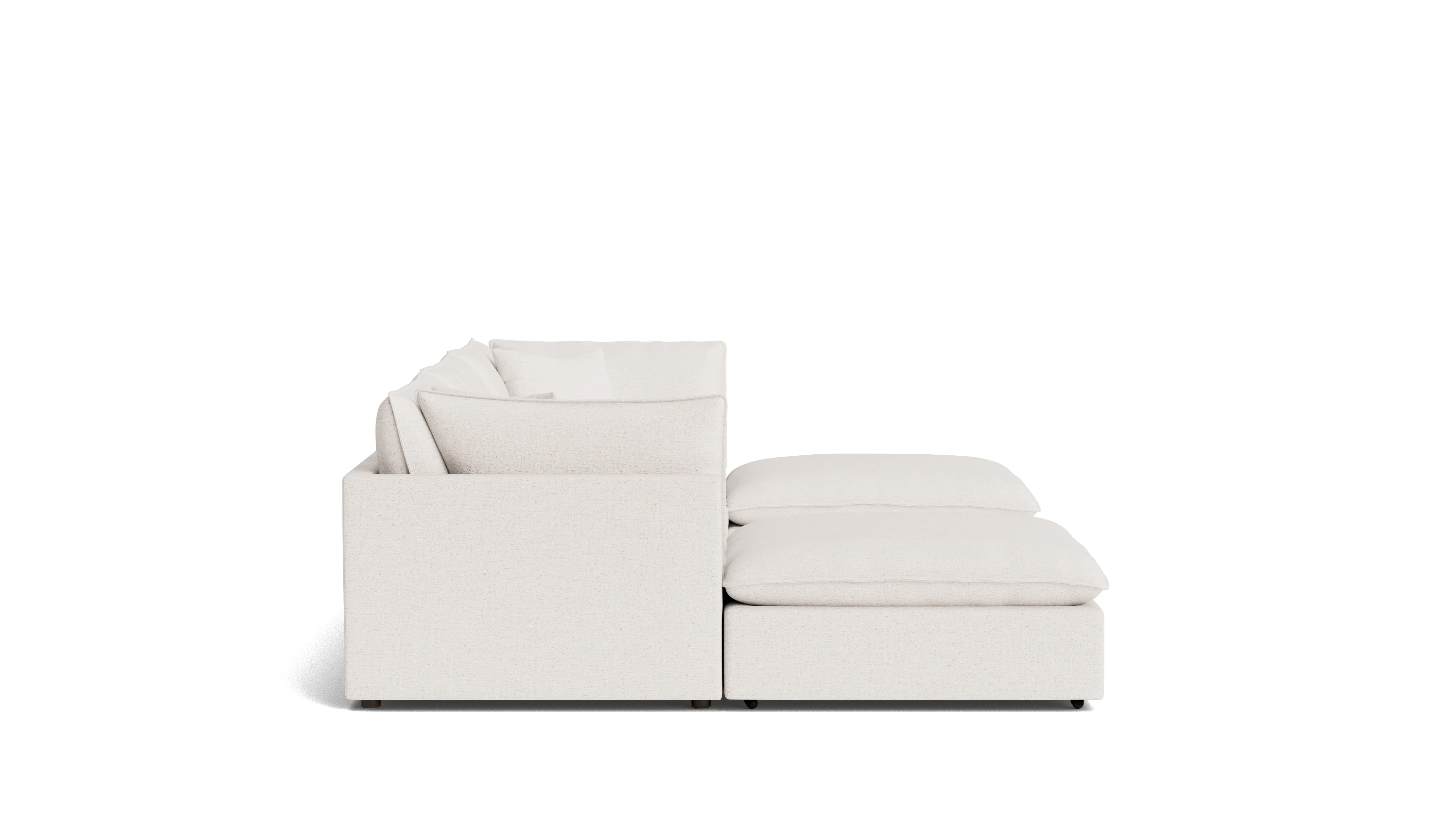 Chill Time 5-Piece Modular U-Shaped Sectional, Nomad Snow - Image 4