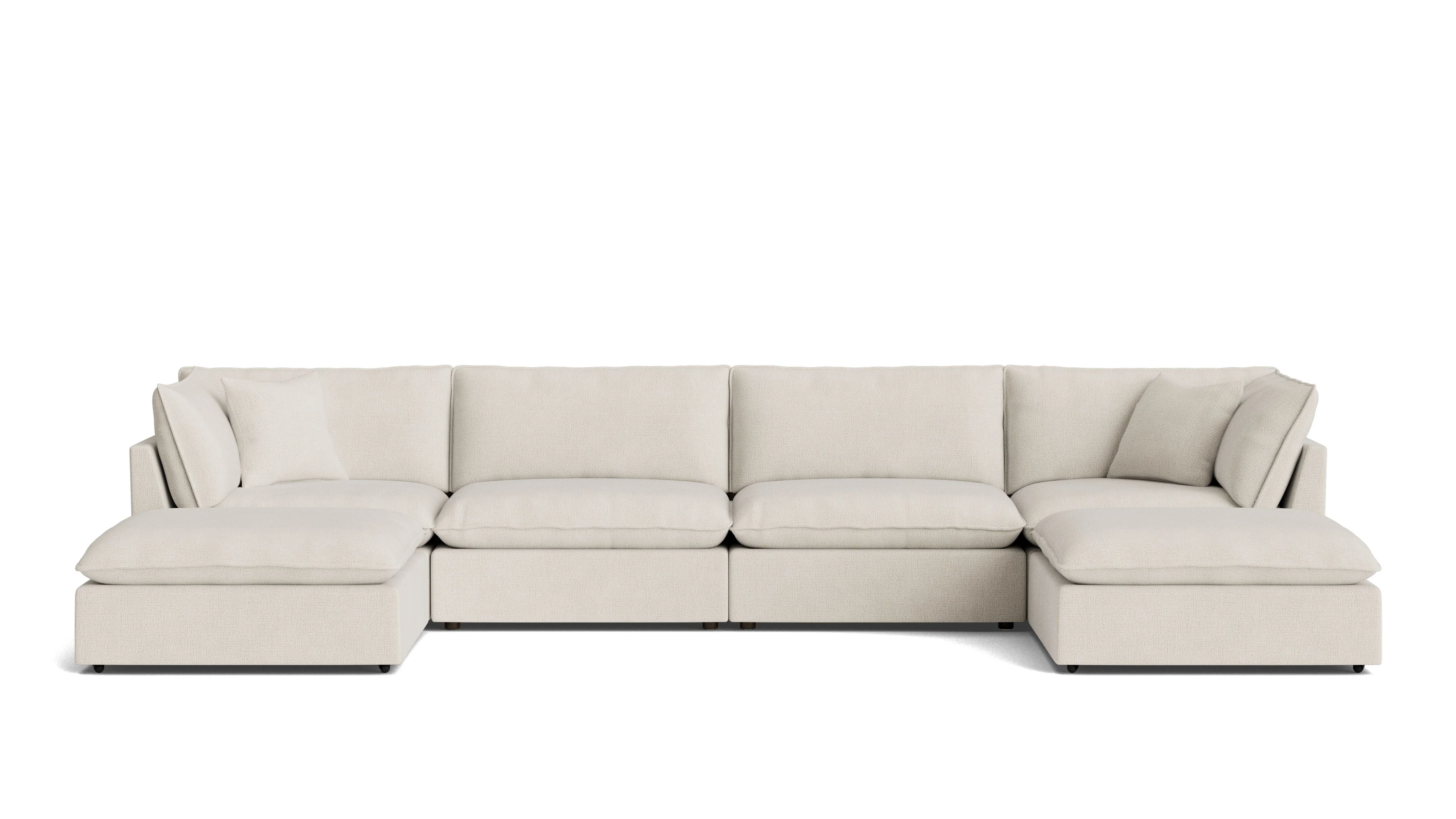 Chill Time 6-Piece Modular U-Shaped Sectional, Birch - Image 2