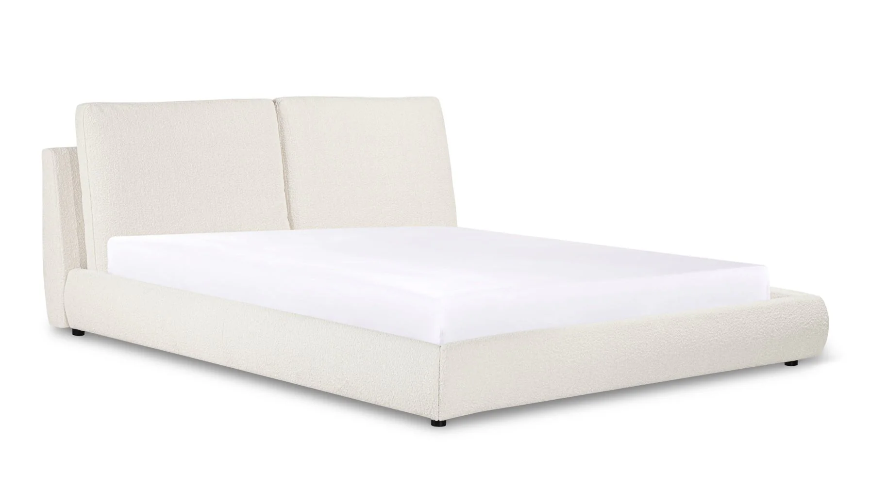 Cloud Bed, Queen, Cream Boucle - Image 6