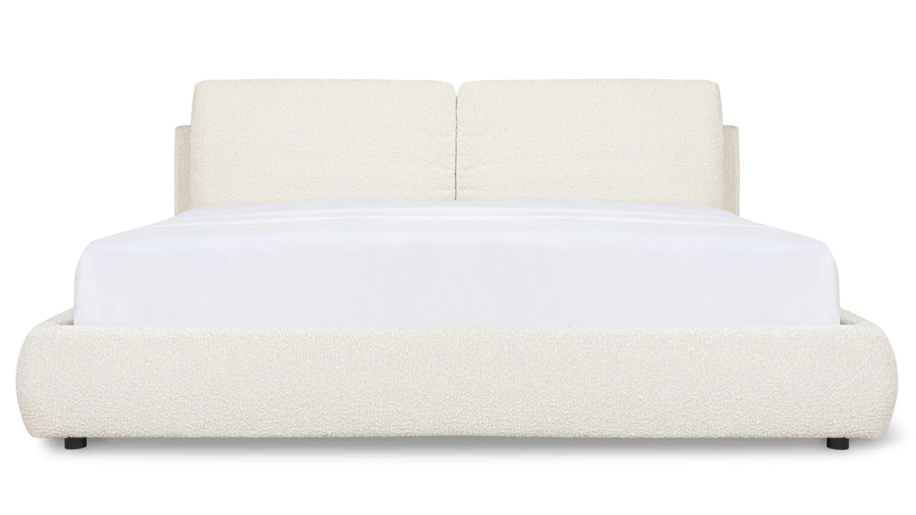 Cloud Bed with Storage, Queen, Cream Boucle - Image 5