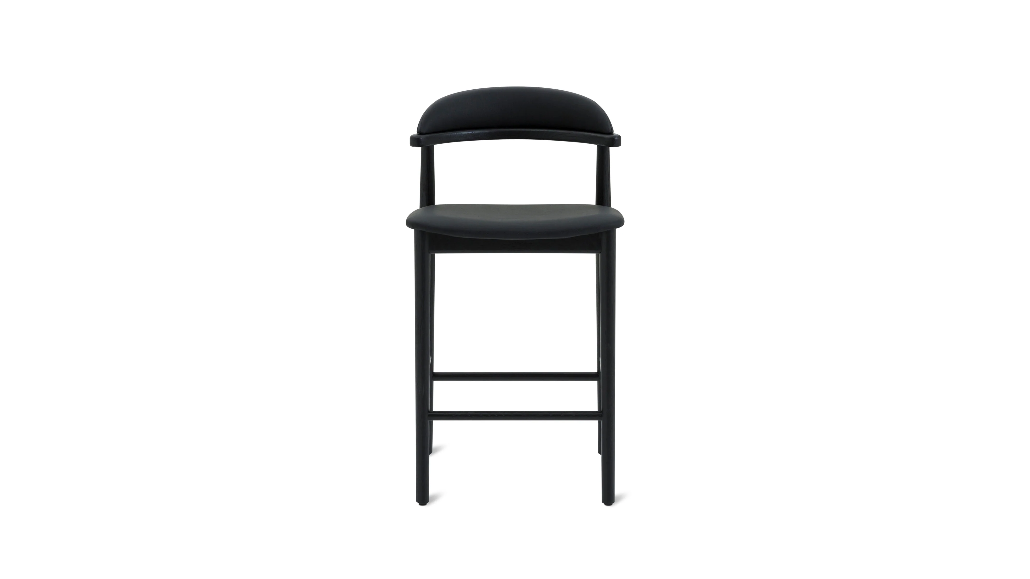Count On Me Counter Stool, Black Oak, Black Seat - Image 3