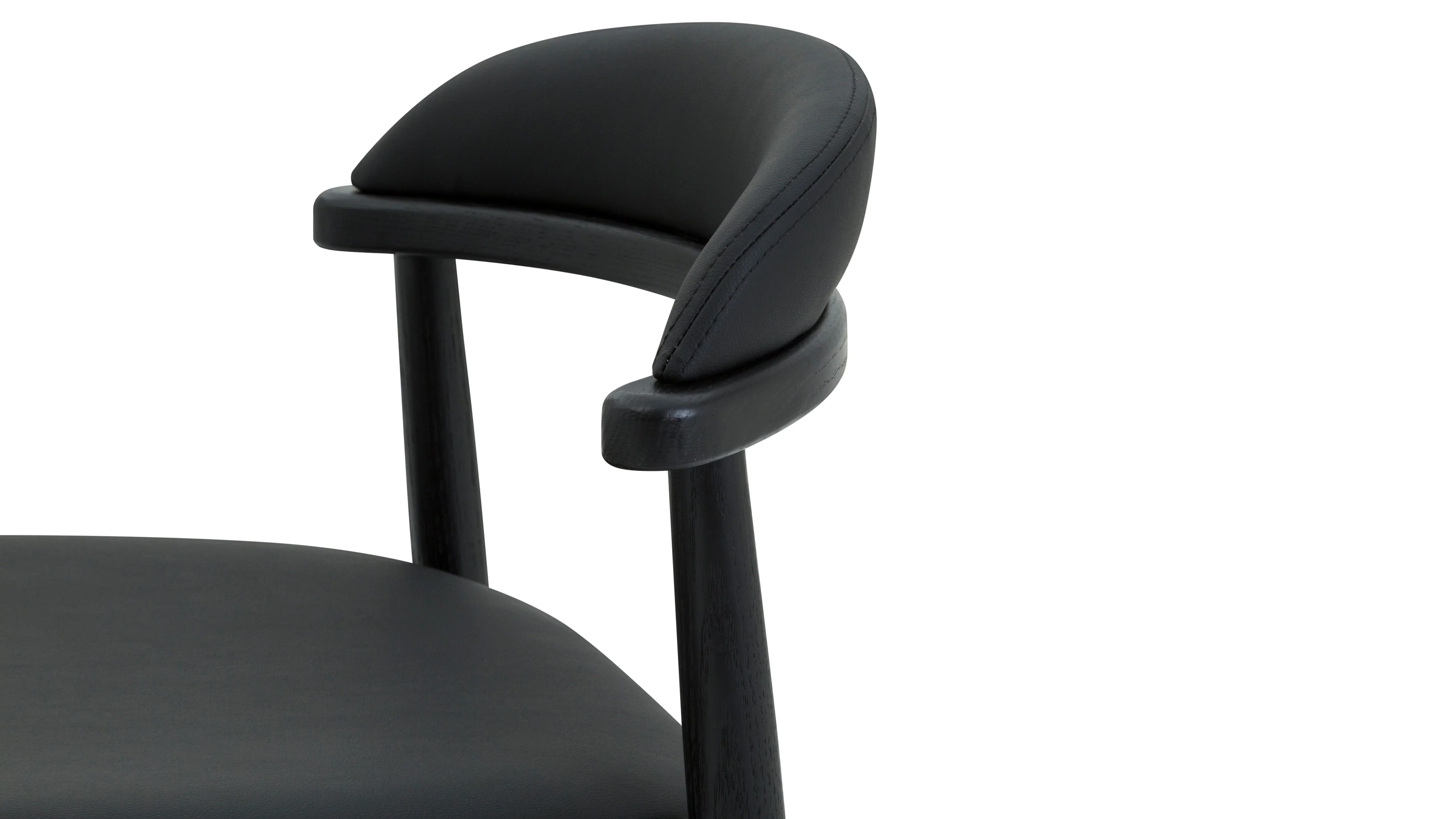 Count On Me Counter Stool, Black Oak, Black Seat - Image 7