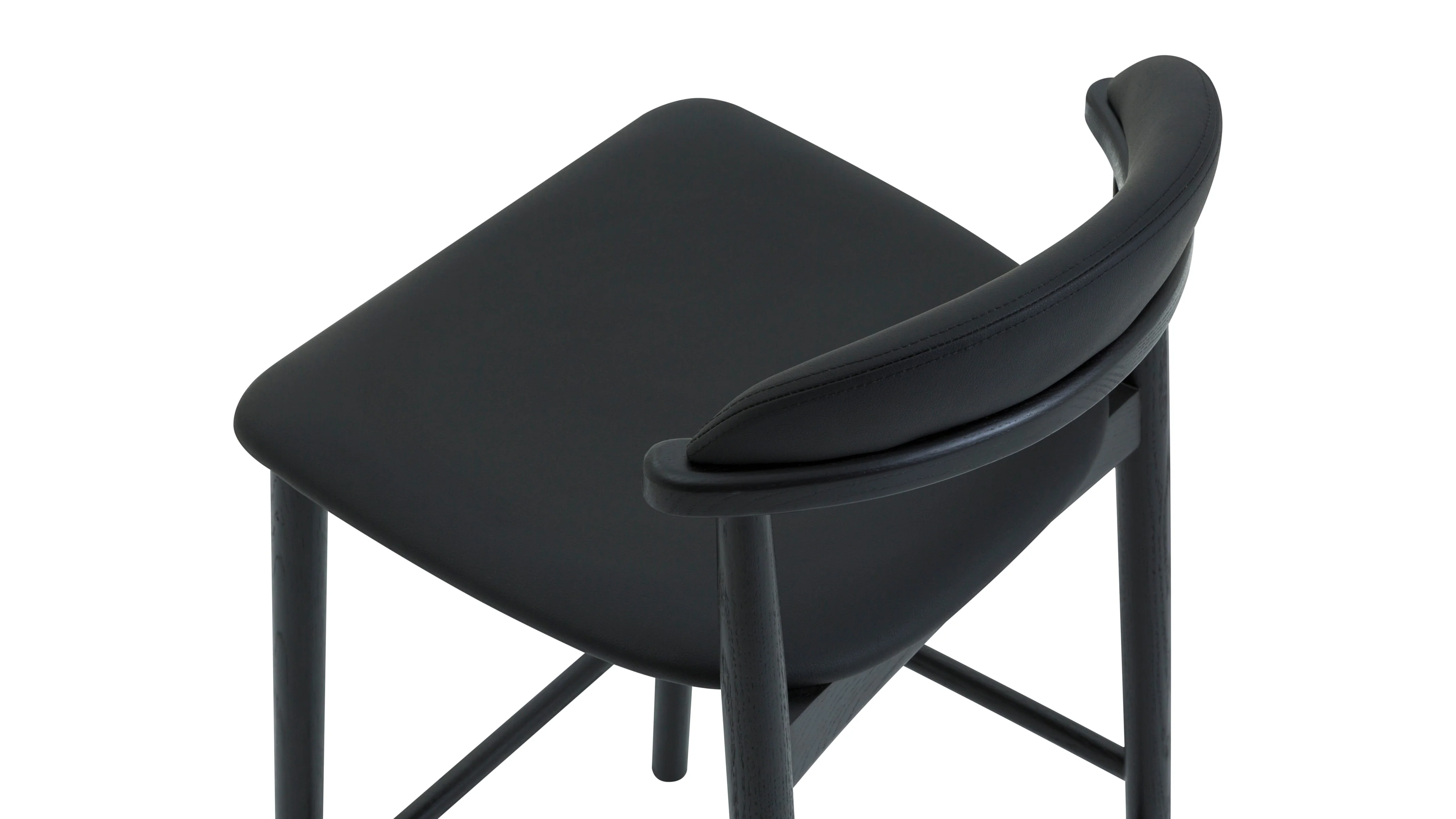 Count On Me Counter Stool, Black Oak, Black Seat - Image 8