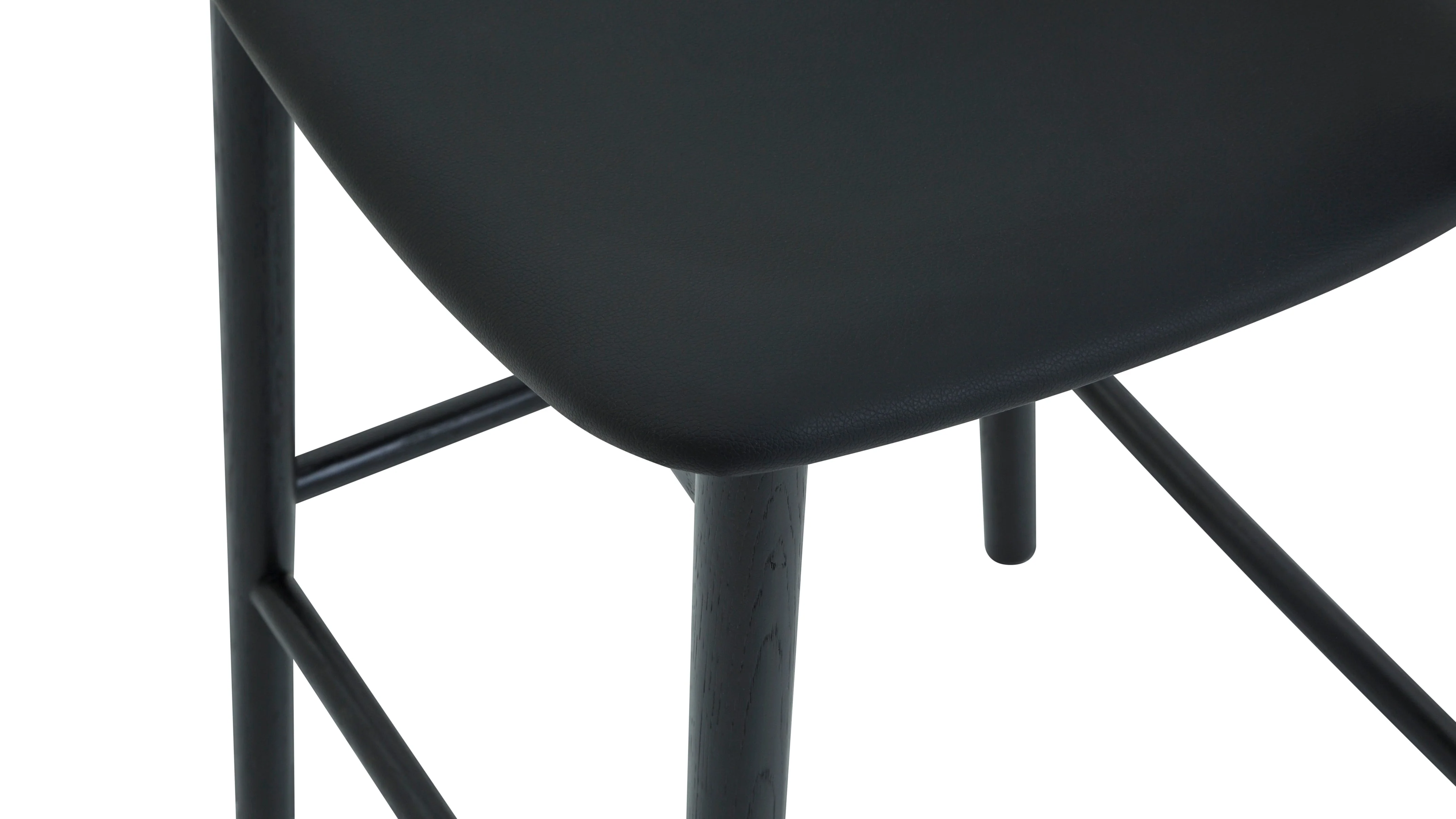 Count On Me Counter Stool, Black Oak, Black Seat - Image 9