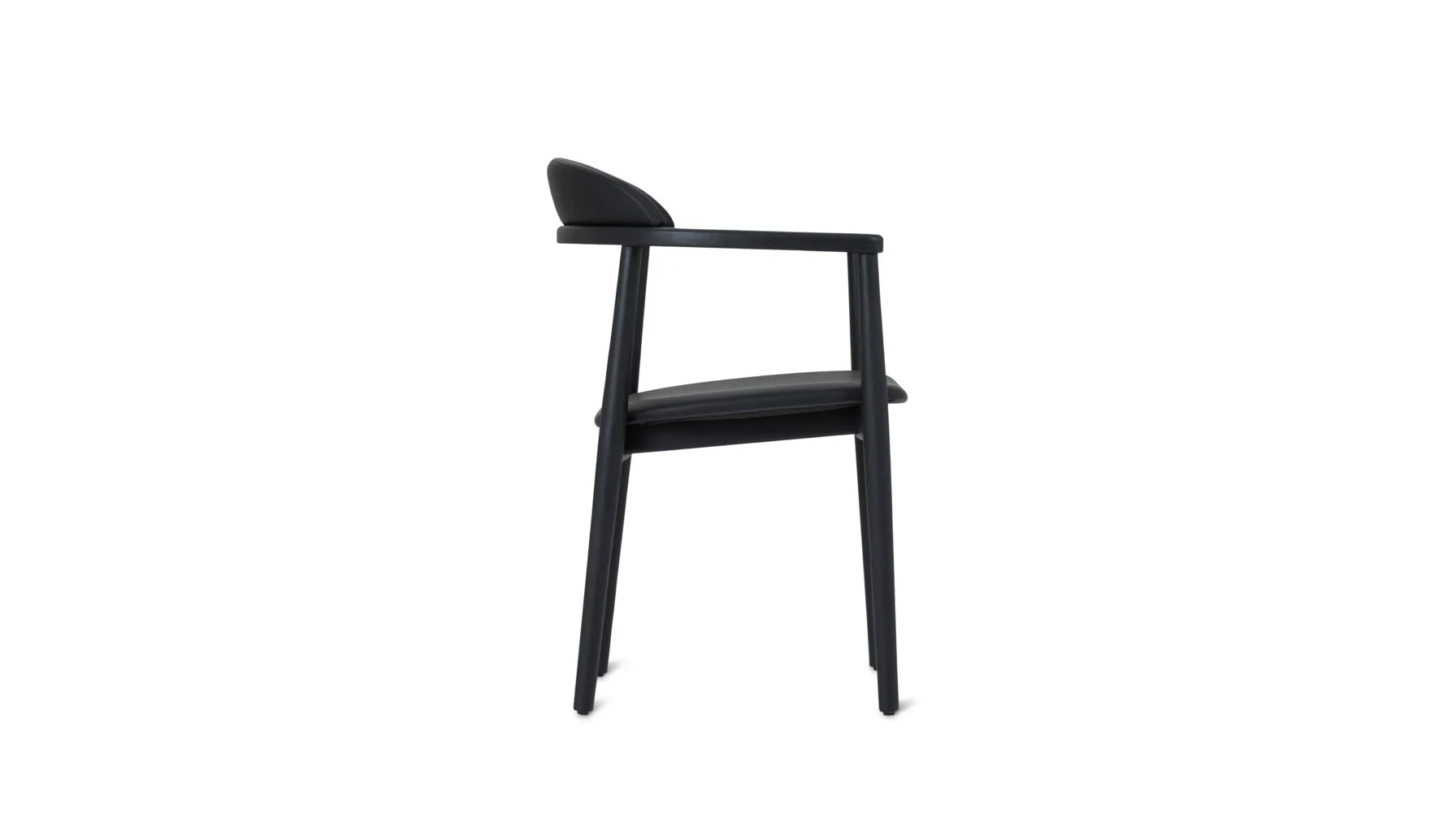 Count On Me Dining Chair, Black Oak, Black Seat - Image 6
