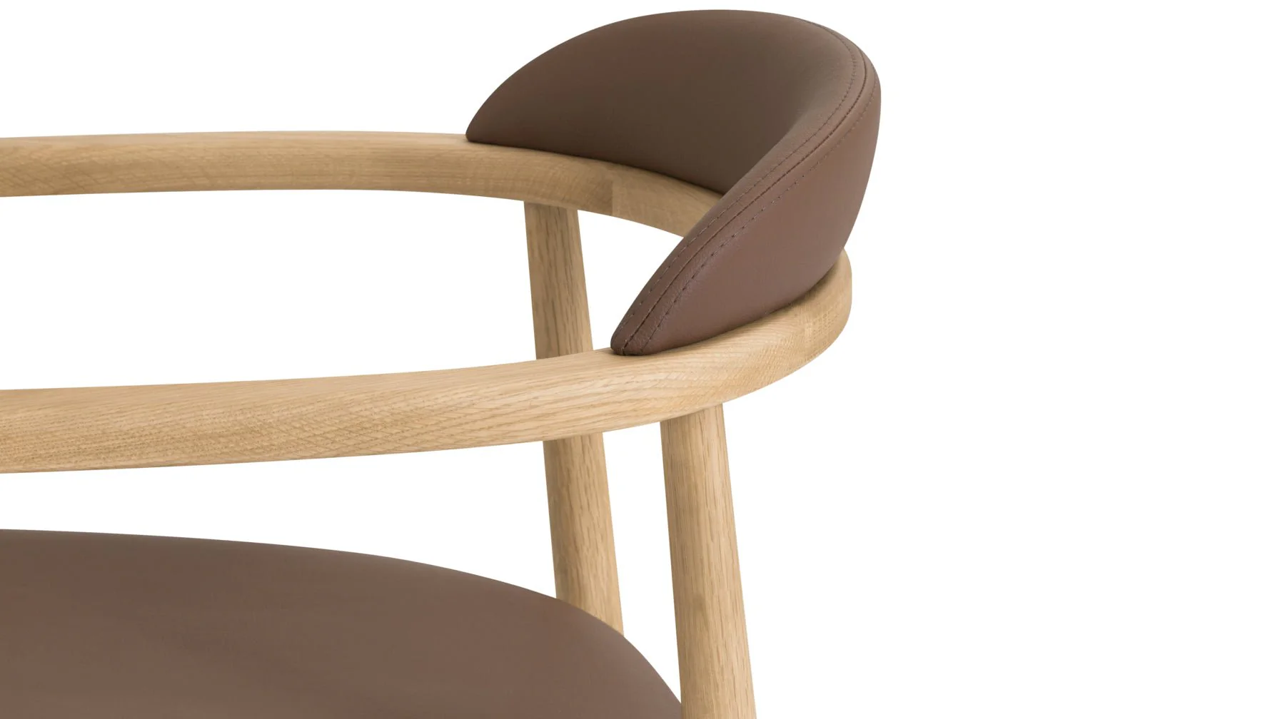 Count On Me Dining Chair, Oak, Brown Seat - Image 8