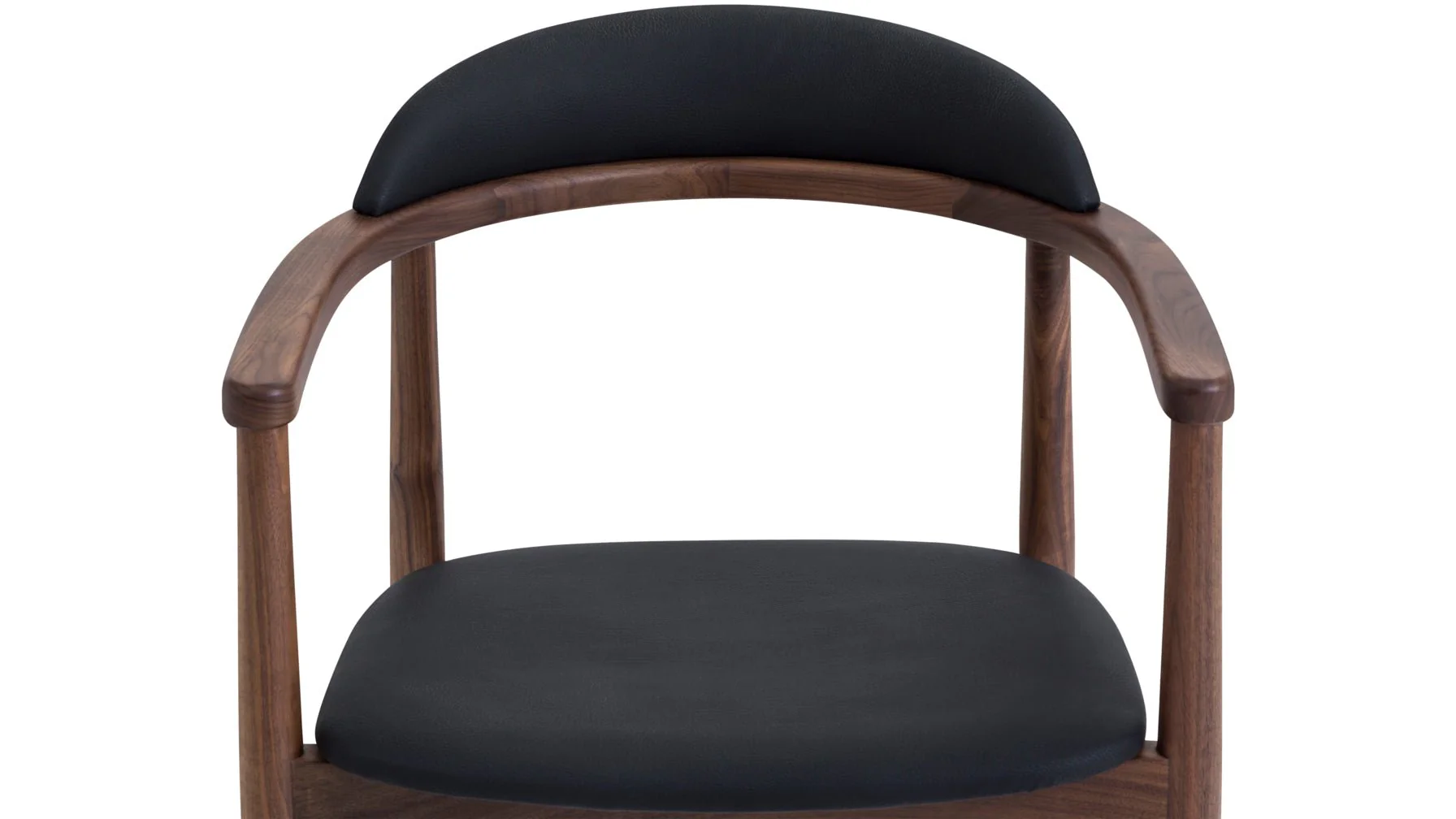 Count On Me Dining Chair, Walnut, Black Seat - Image 12