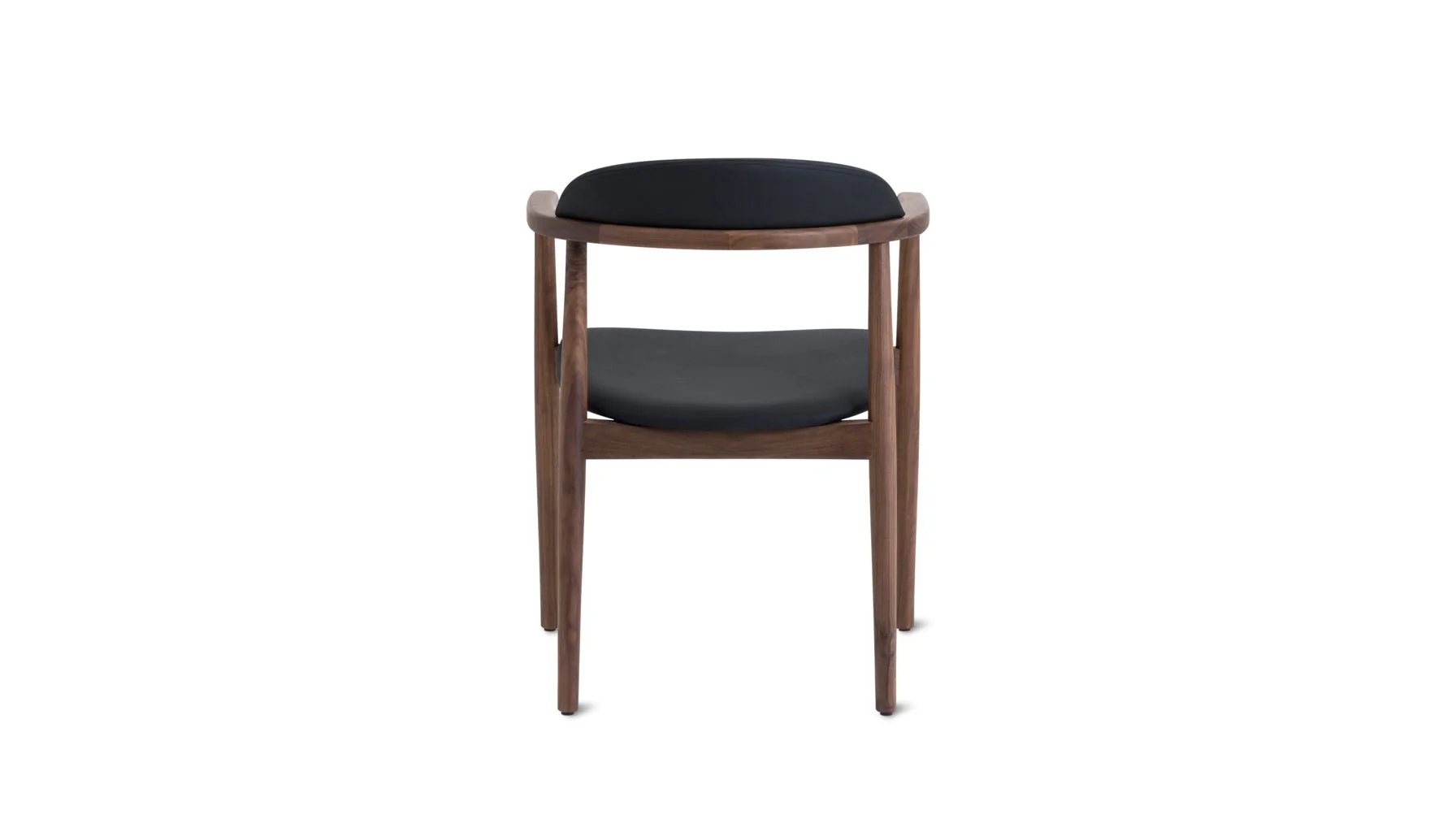 Count On Me Dining Chair, Walnut, Black Seat - Image 5