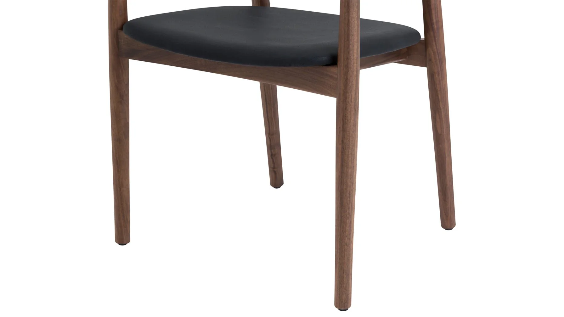 Count On Me Dining Chair, Walnut, Black Seat - Image 7