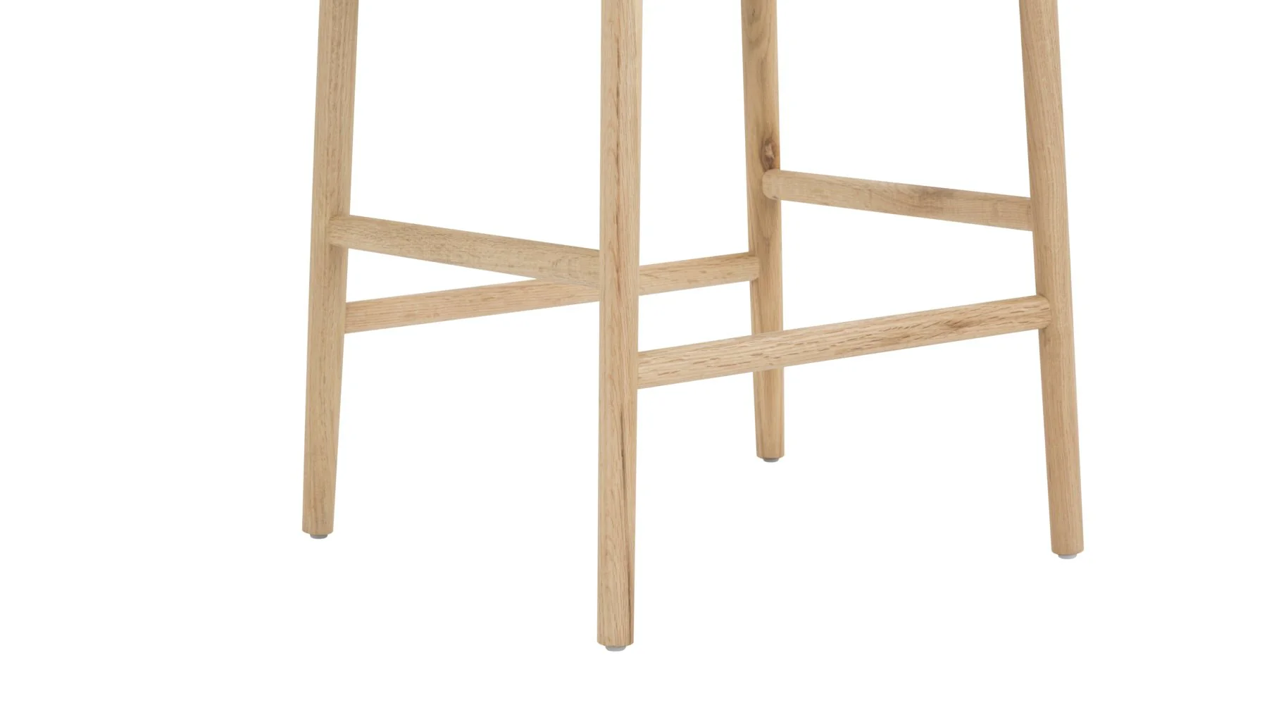 Dinner Guest Counter Stool, White Oak/ Natural Papercord Seat - Image 12