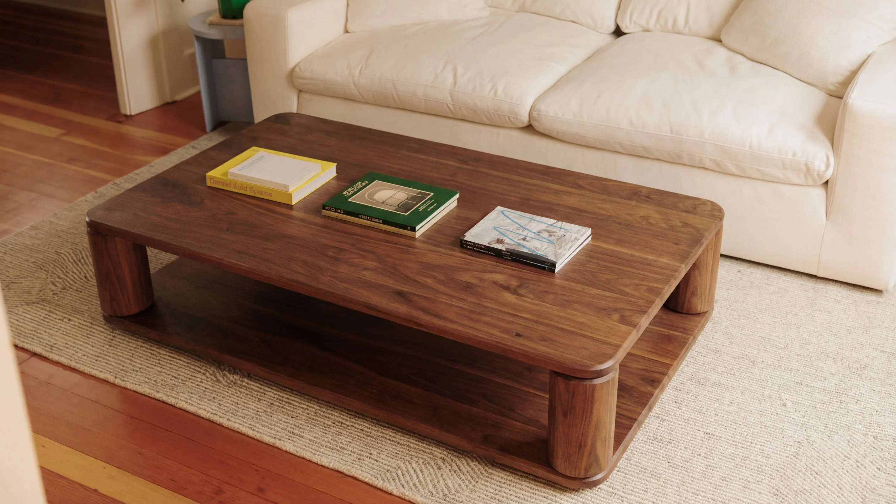 Double Feature Coffee Table, Large, American Walnut - Image 3