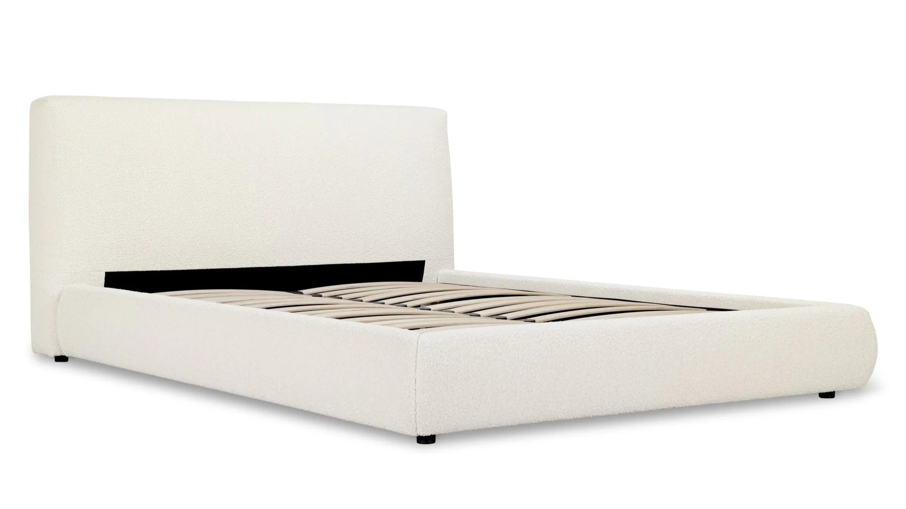 Dream Bed, King, Cream Boucle - Image 5