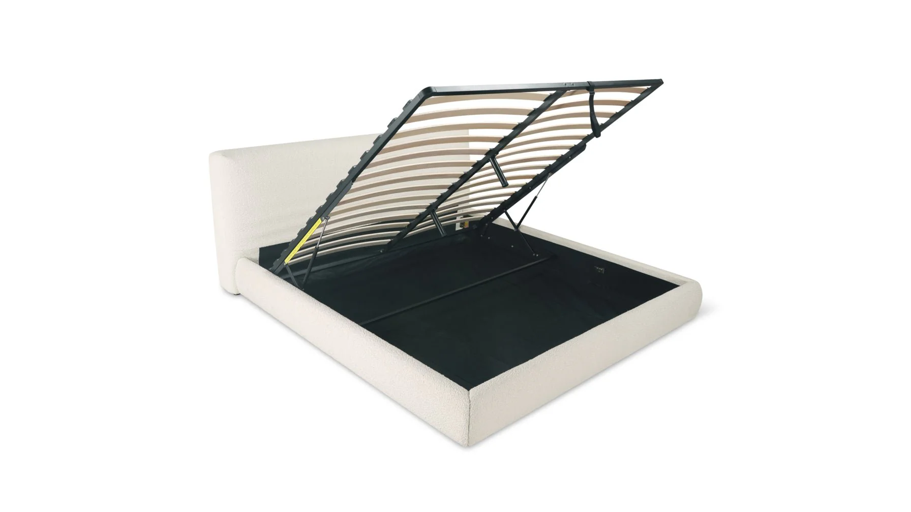 Dream Storage Bed, Queen, Cream Boucle - Image 7