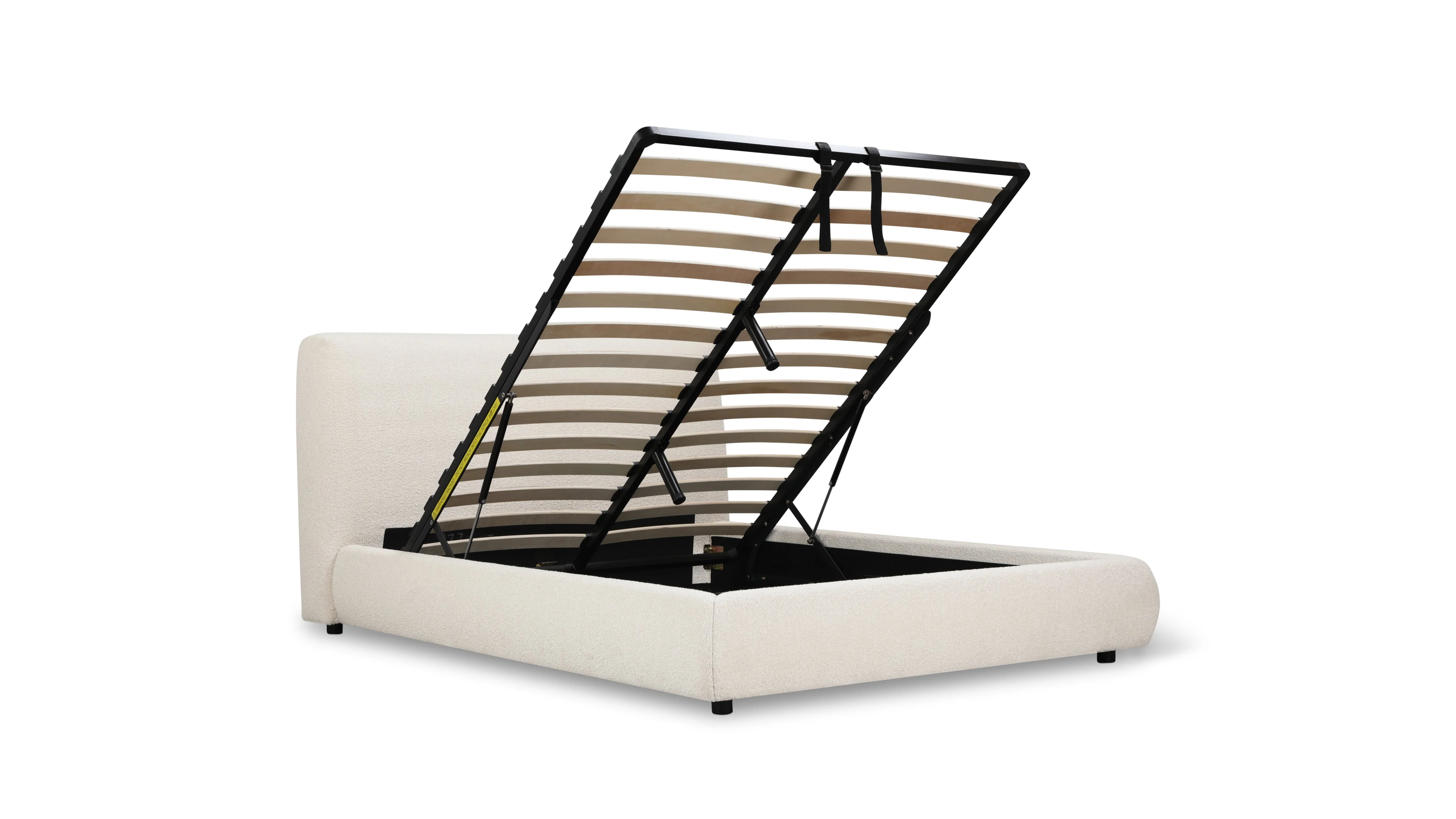 Dream Storage Bed, Full, Cream Boucle - Image 7