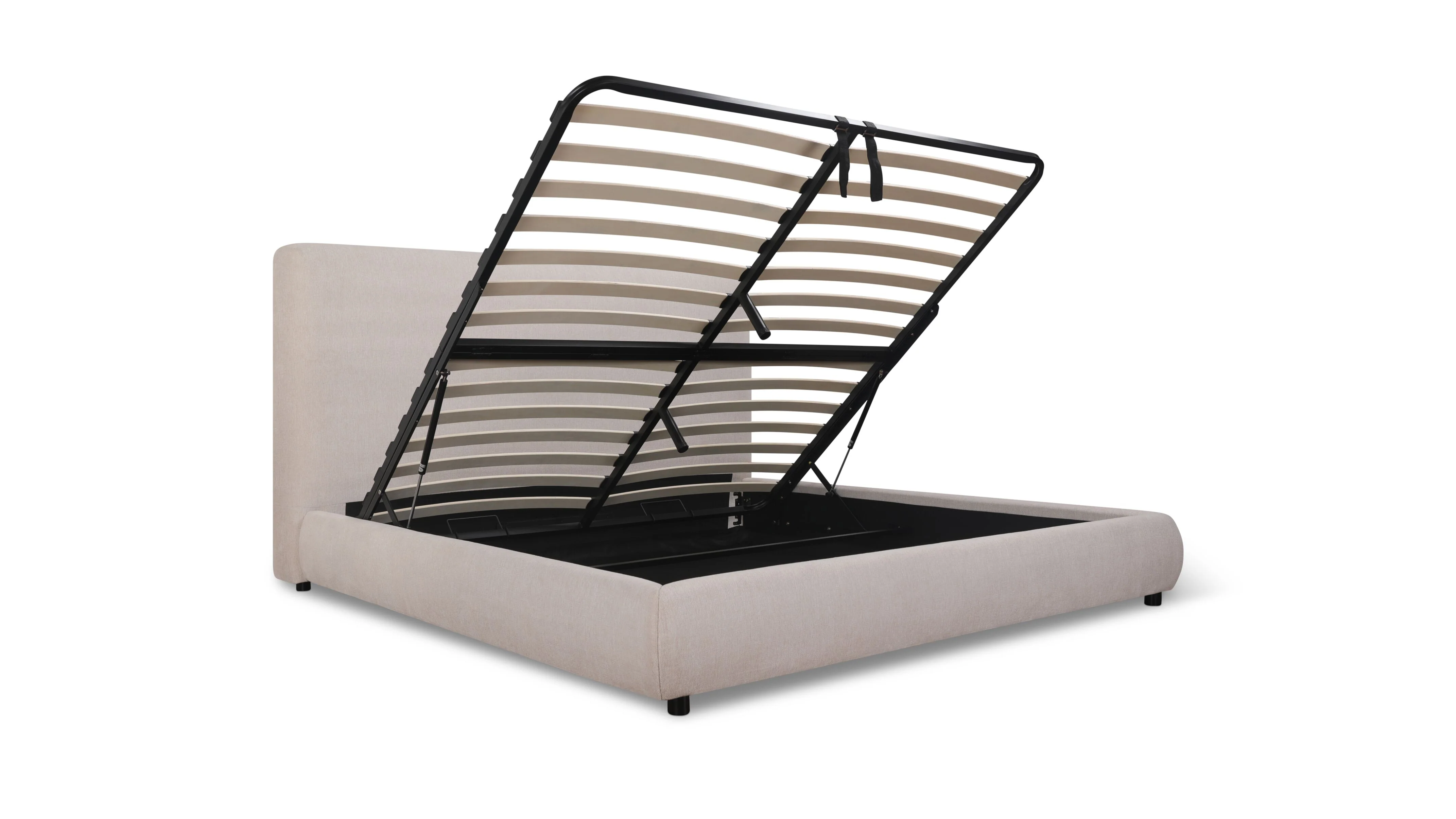 Dream Storage Bed With Tall Headboard, Queen, Latte - Image 6
