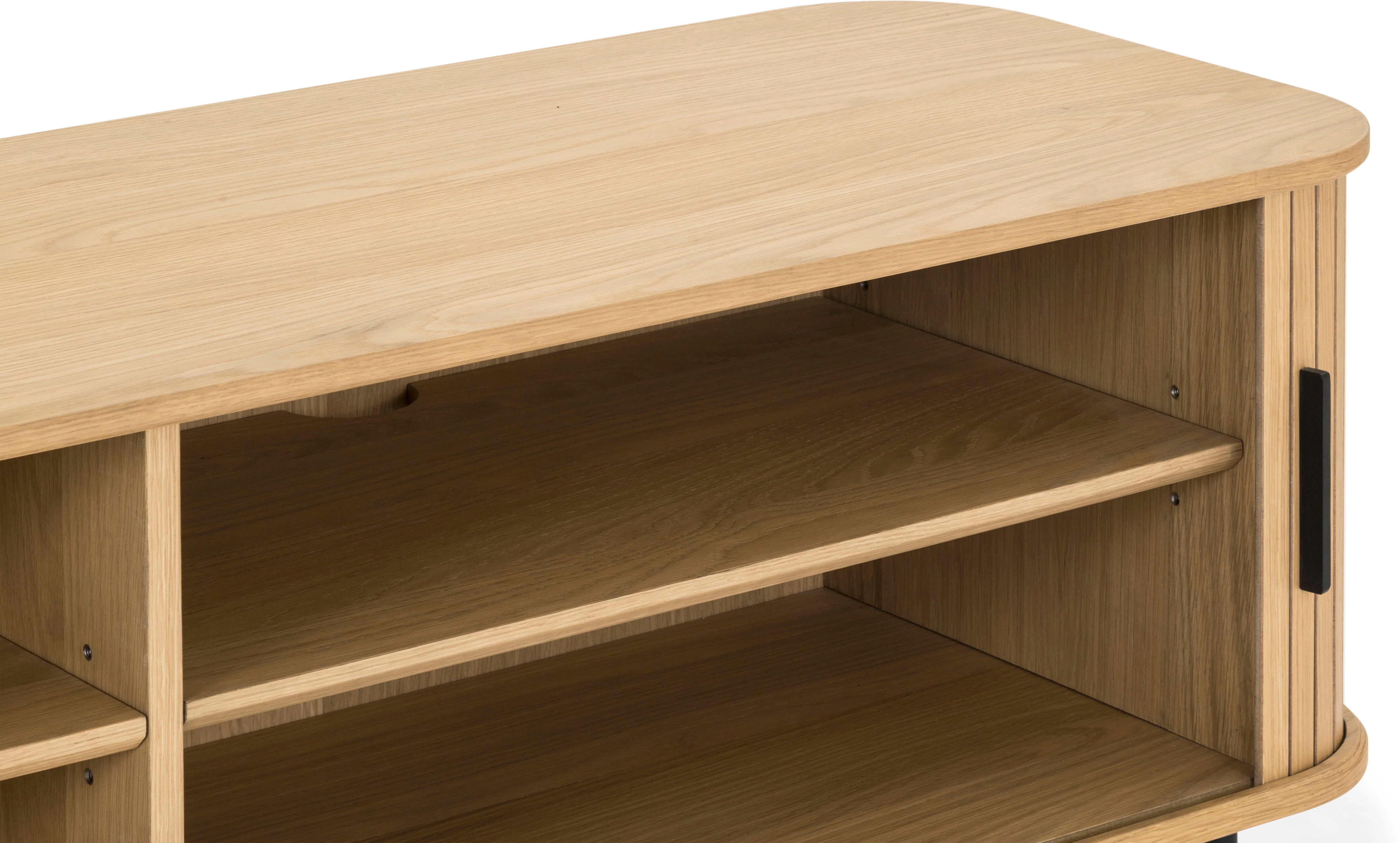 Easy Edge Media Unit, White Oak - Image 12