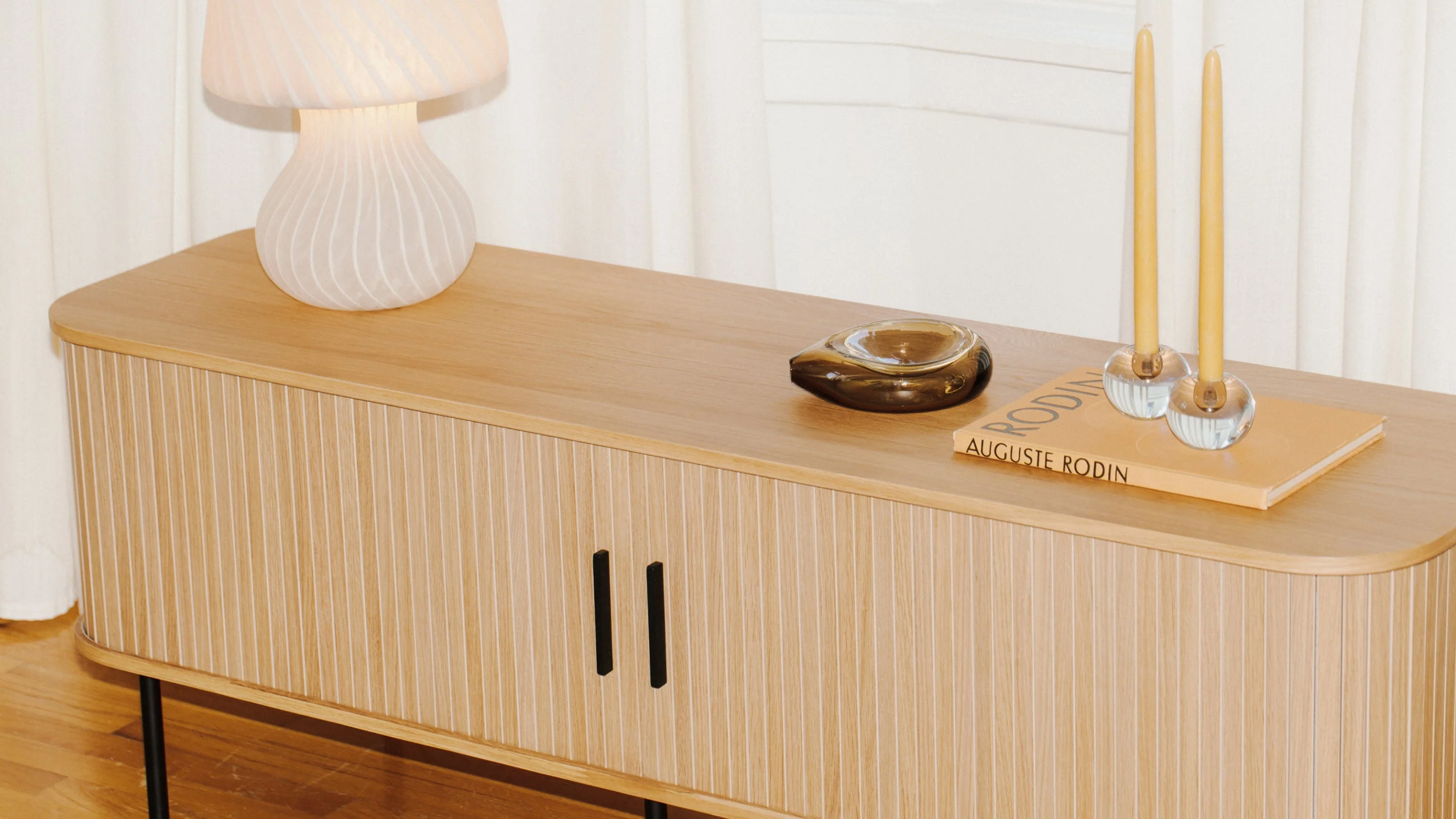 Easy Edge Media Unit, White Oak - Image 4
