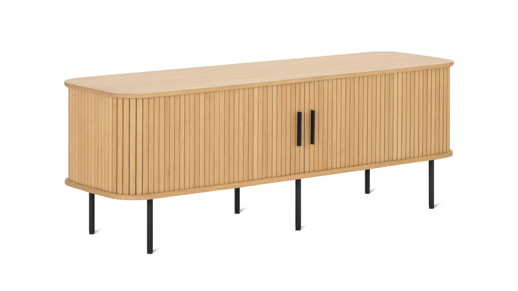 Easy Edge Media Unit, White Oak - Image 5