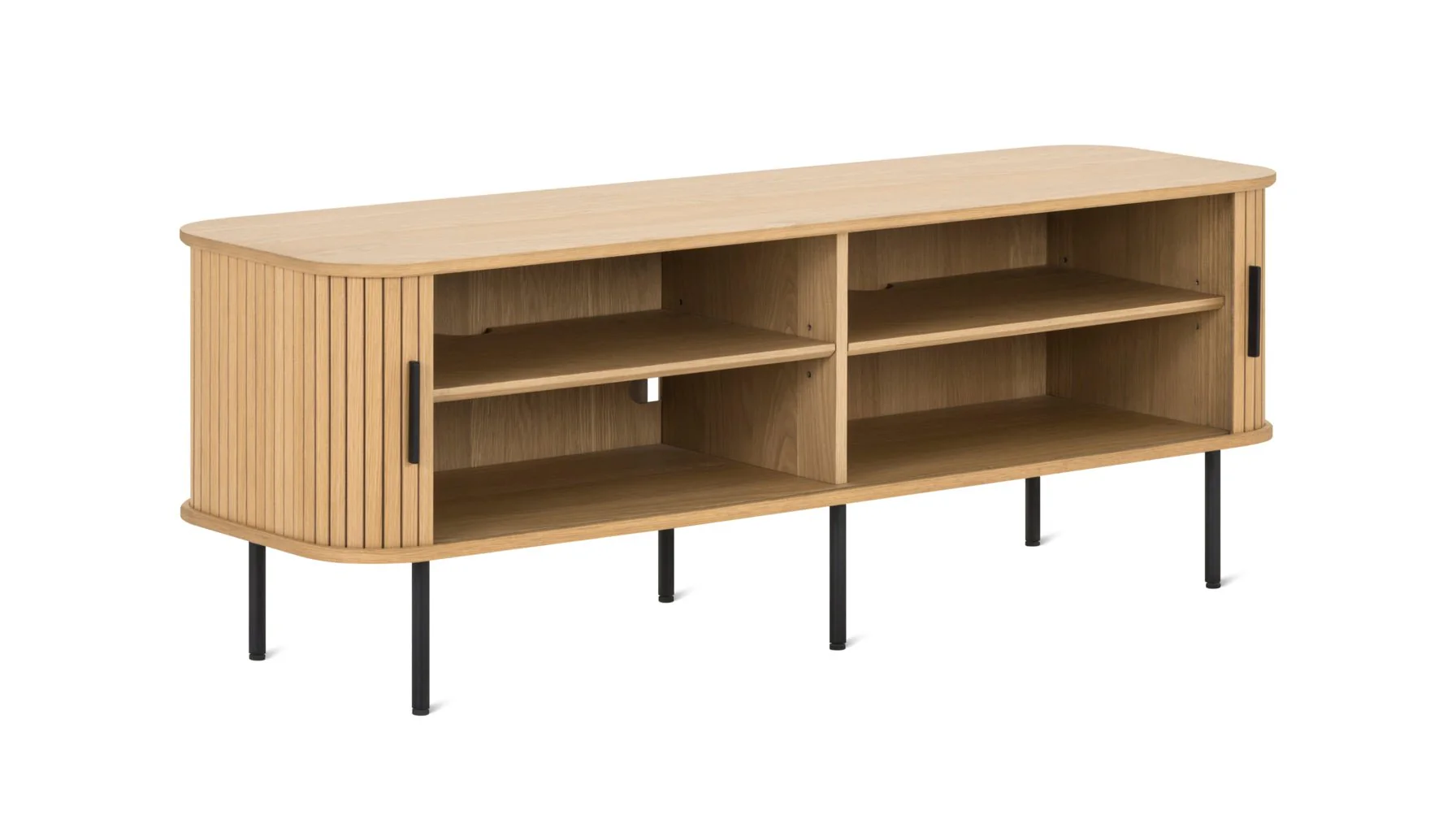 Easy Edge Media Unit, White Oak - Image 6