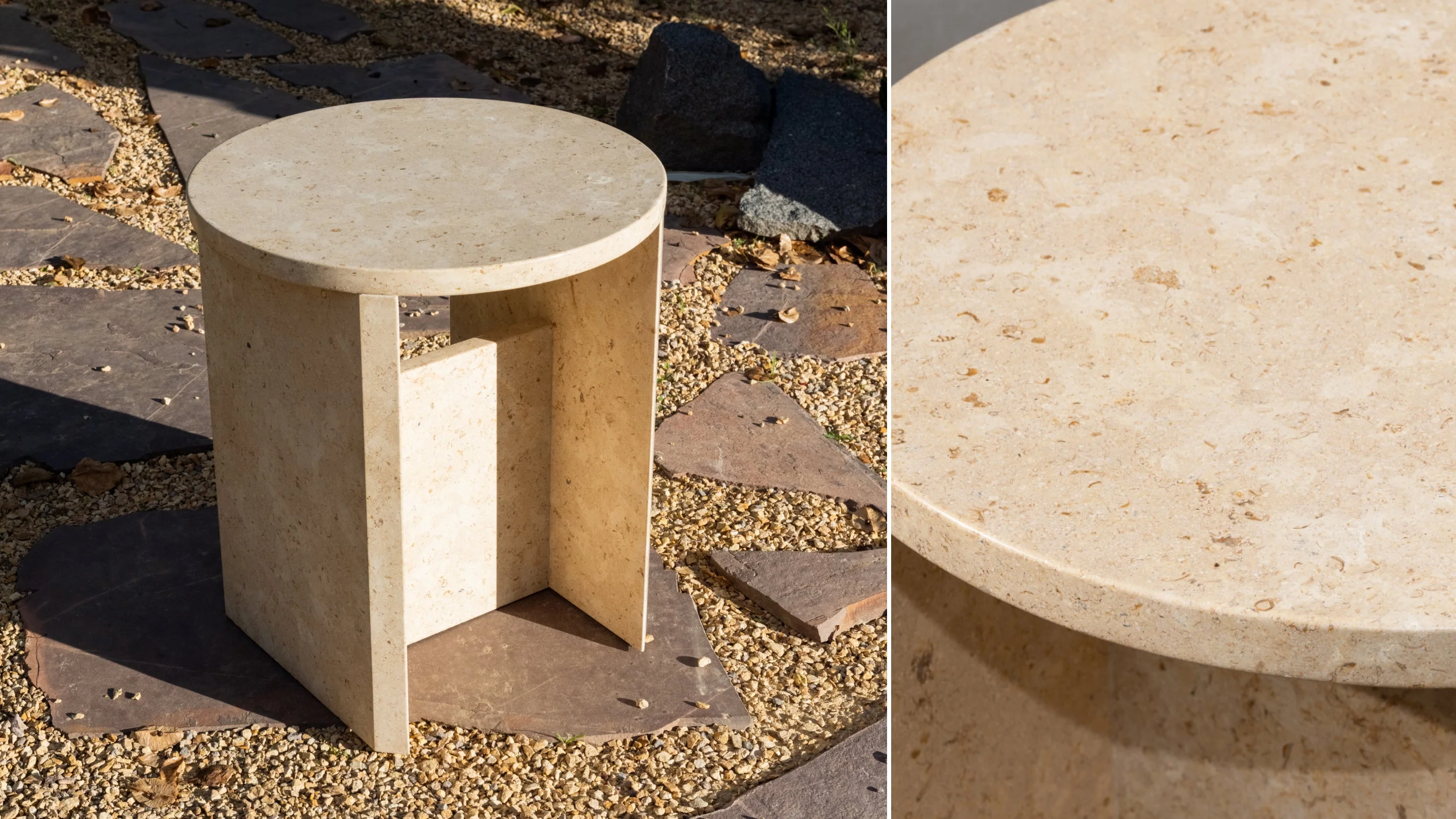 Field Stool, Limestone - Image 3
