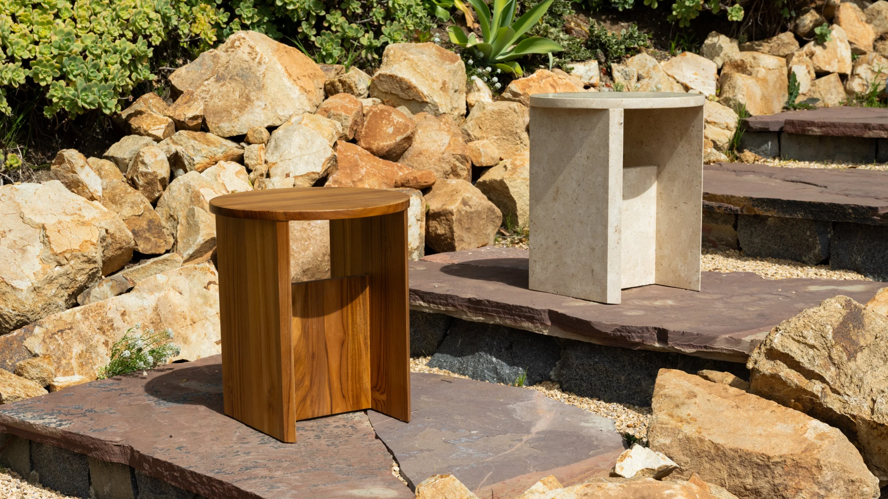 Field Stool, Limestone - Image 4