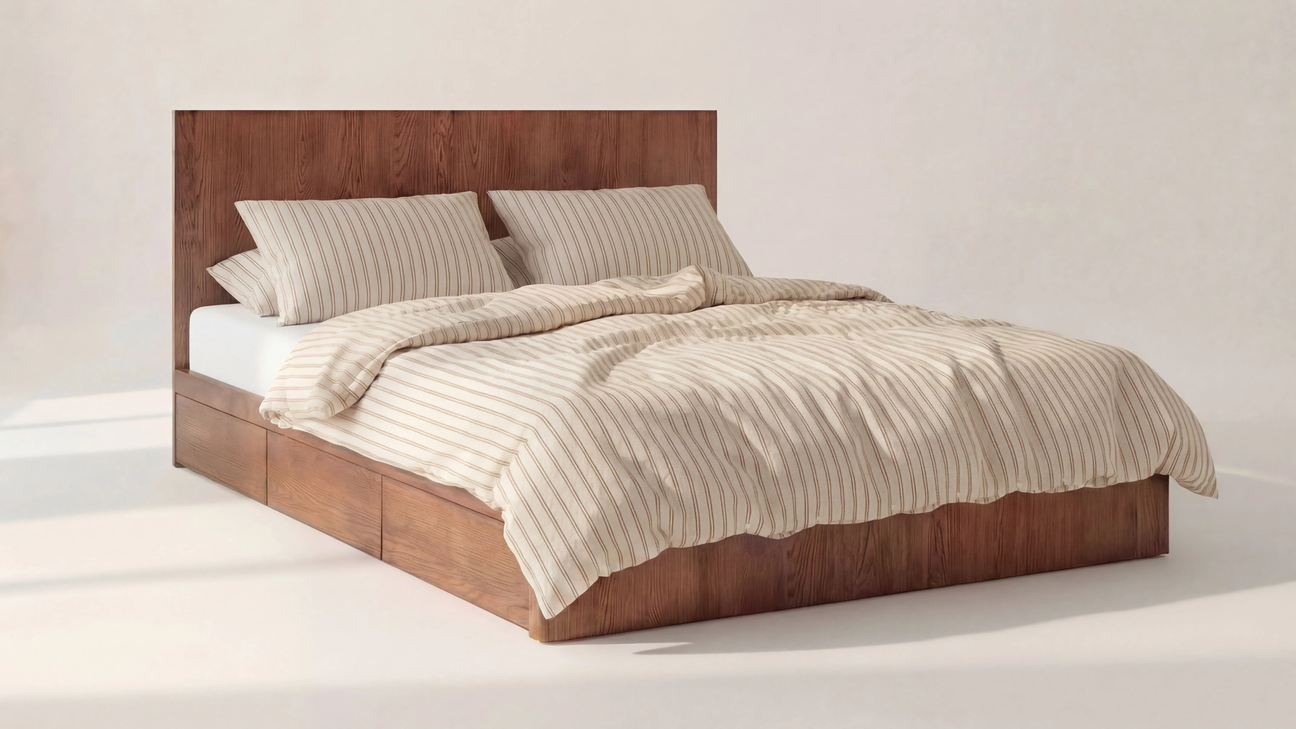 Form Storage Bed, King, Stained Walnut - Image 3