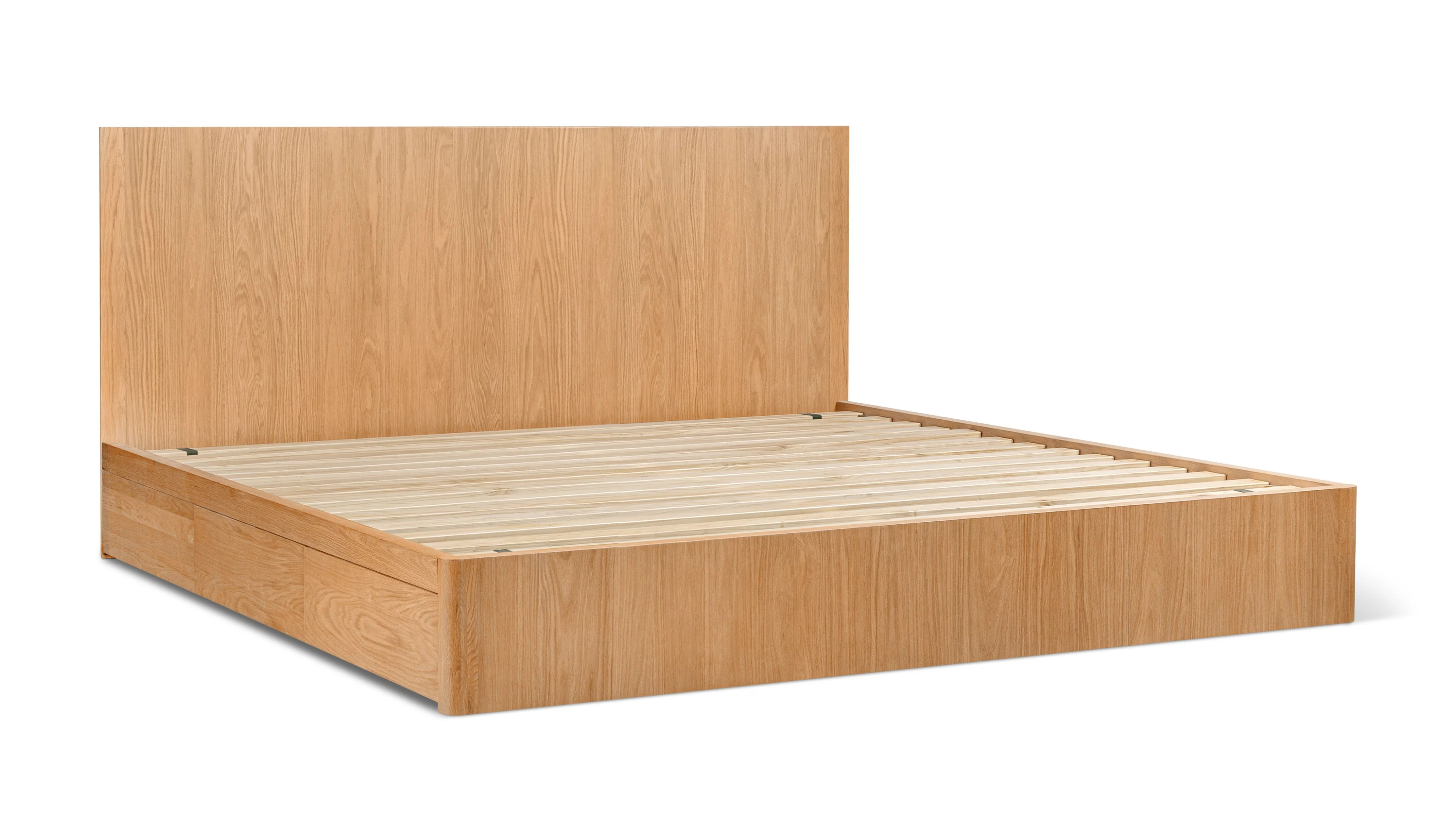Form Storage Bed, Queen, White Oak - Image 12