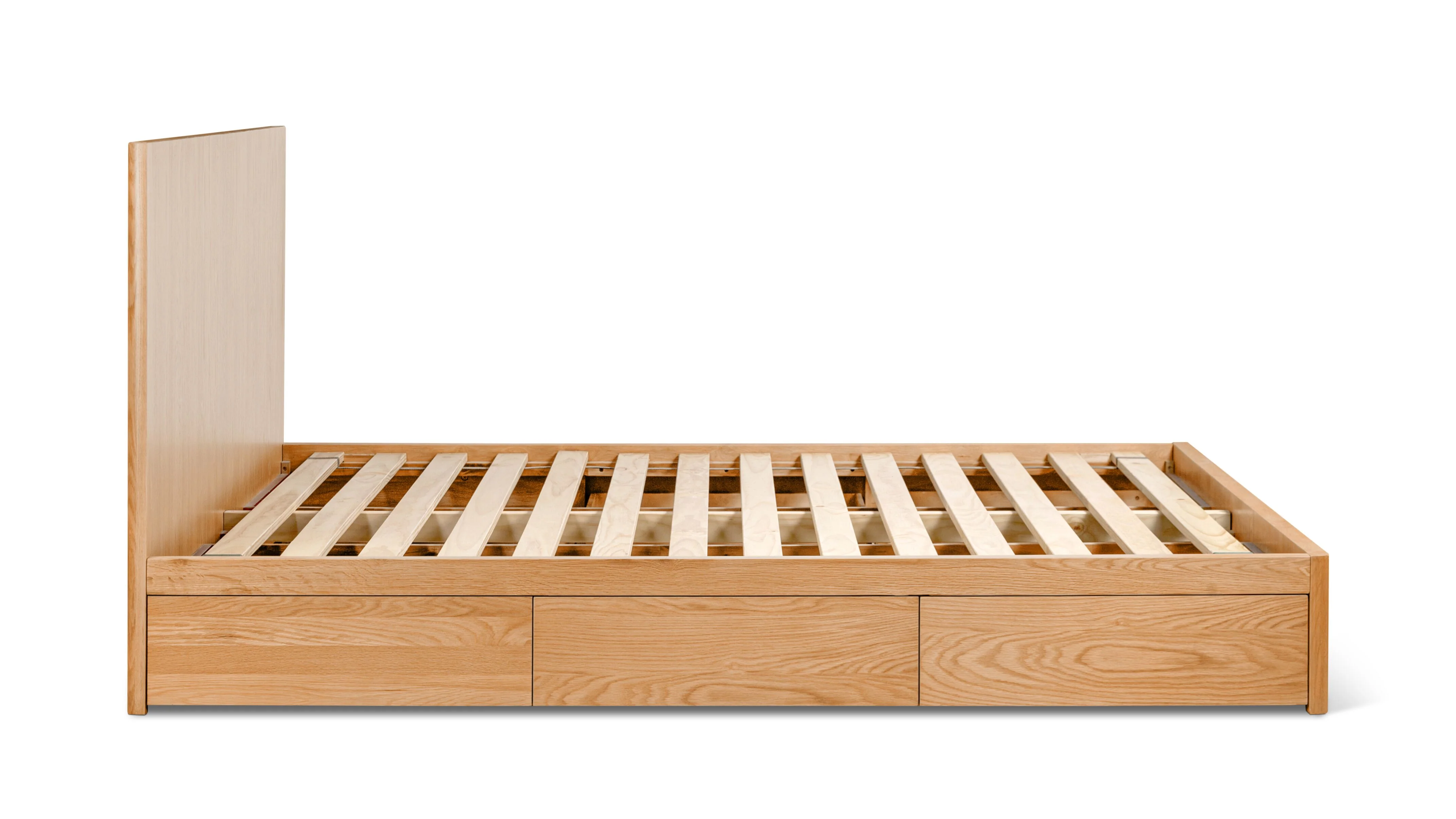 Form Storage Bed, Queen, White Oak - Image 13