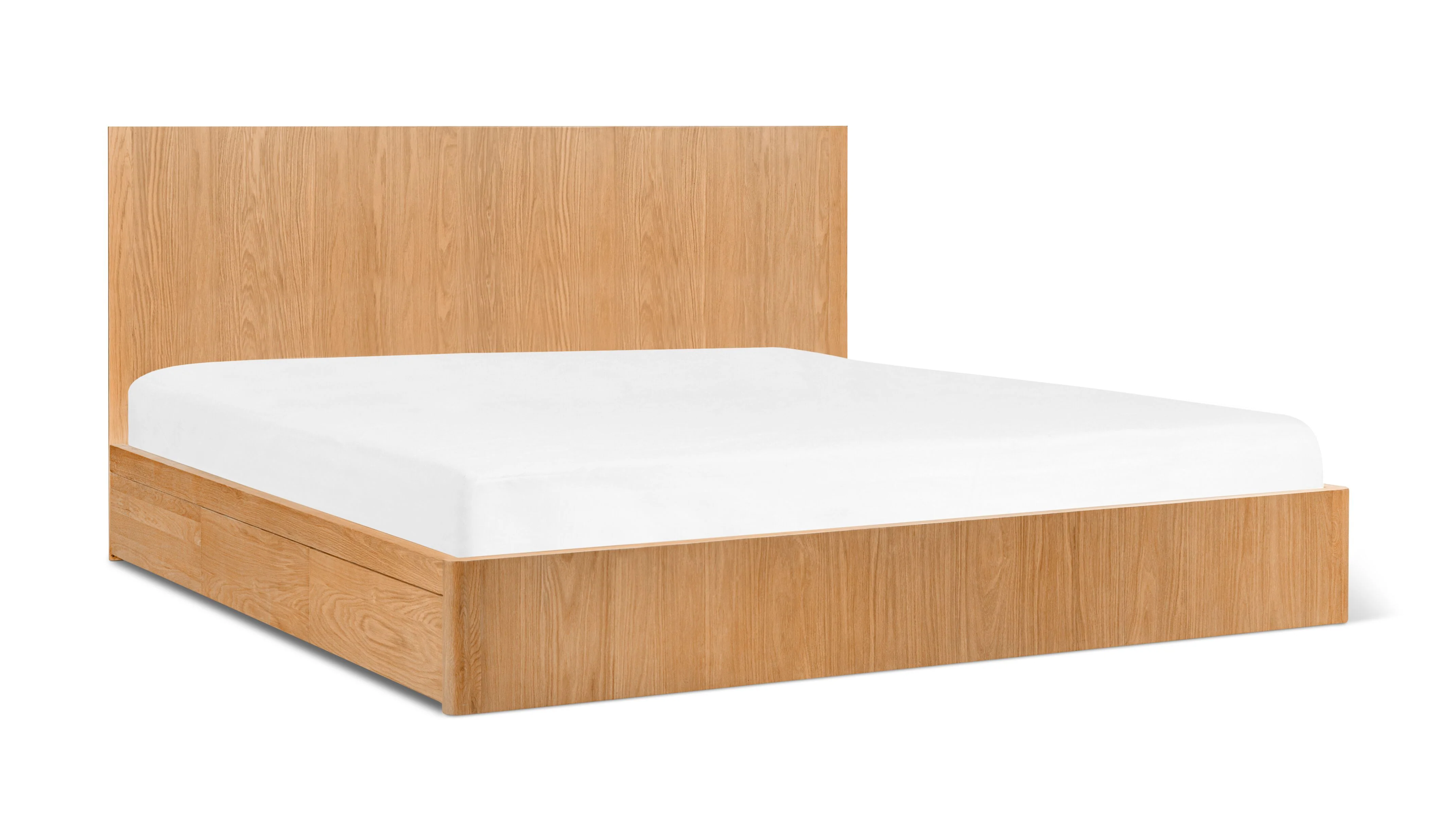 Form Storage Bed, Queen, White Oak - Image 7