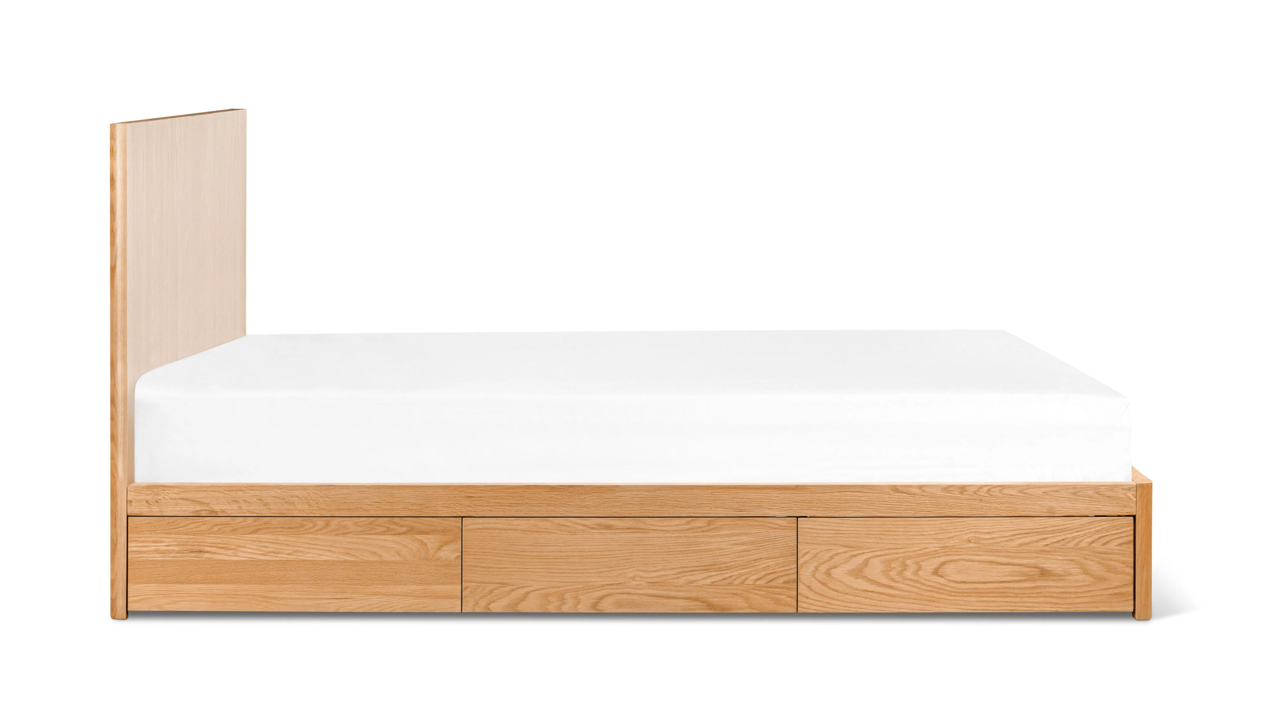 Form Storage Bed, Queen, White Oak - Image 8